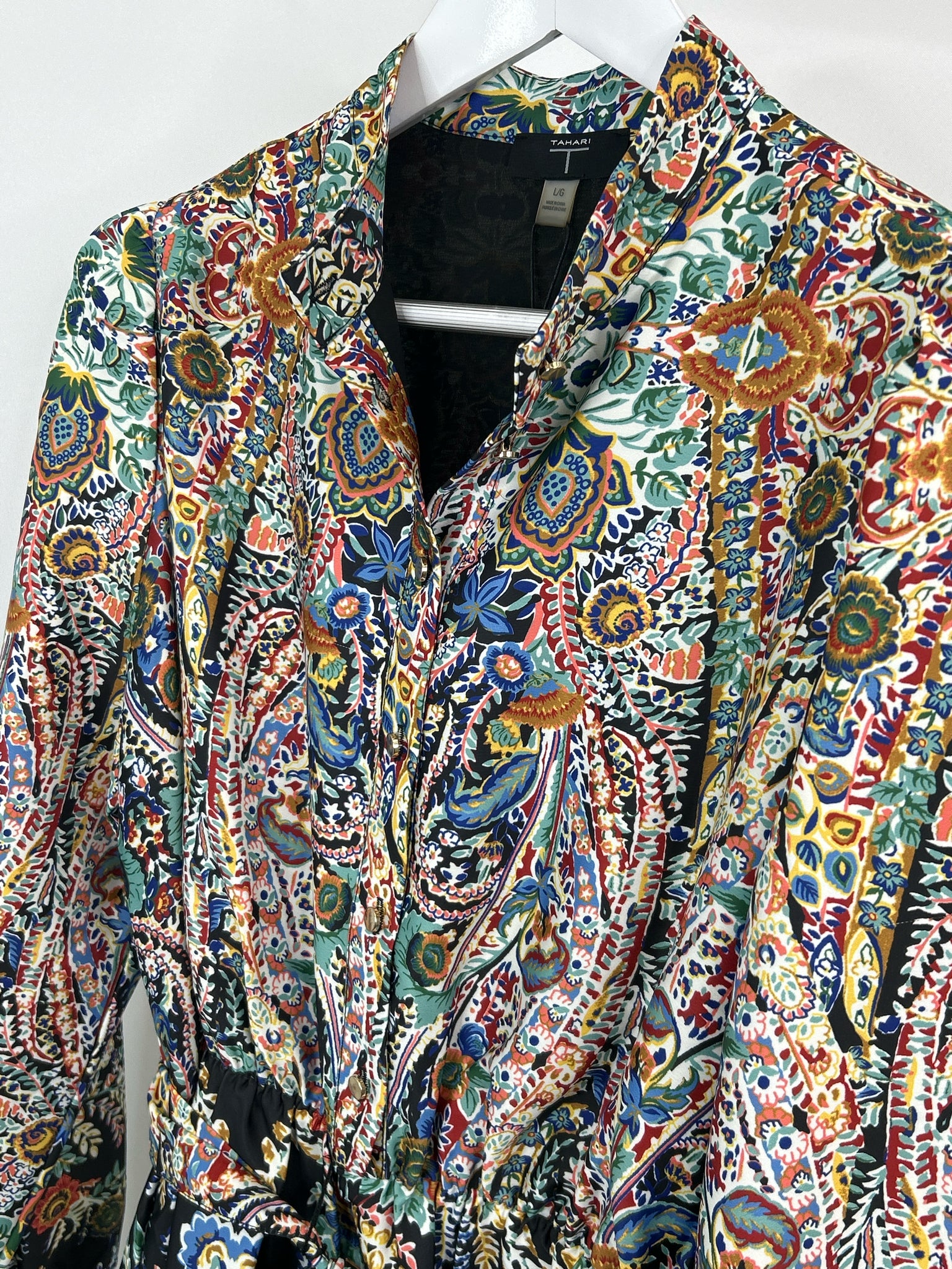 T TAHARI Size L Multi-Color Women Dress NWT