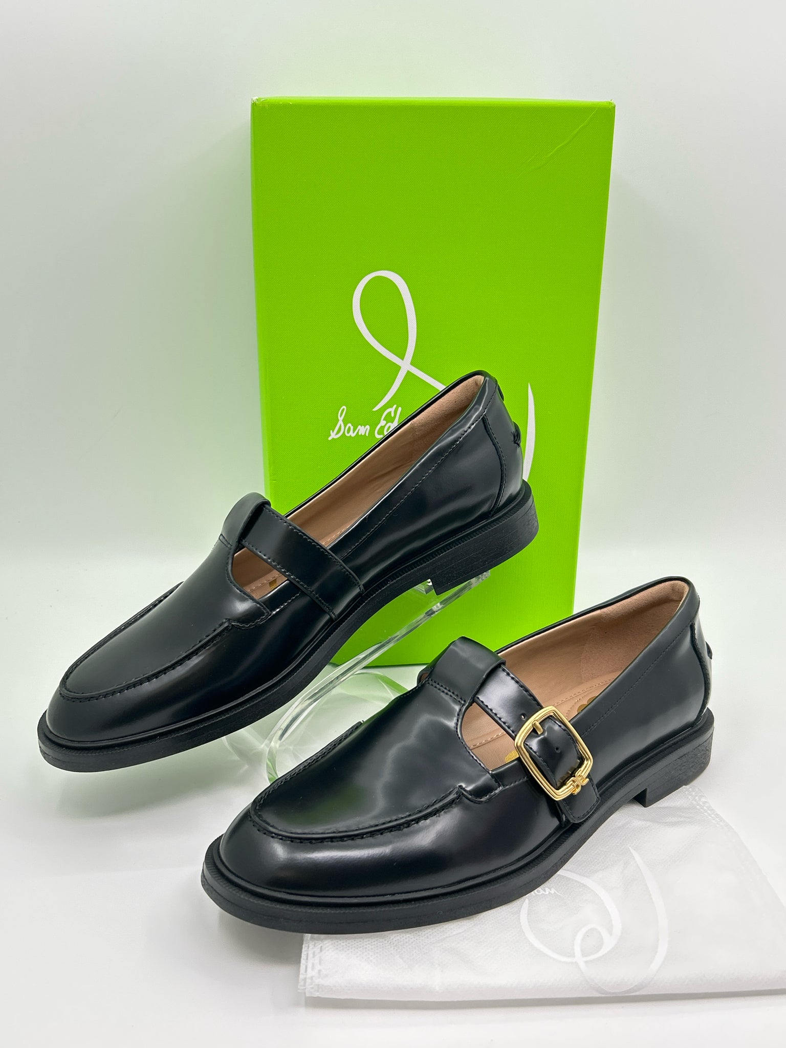 SAM EDELMAN Size 9.5M Black Women Loafer