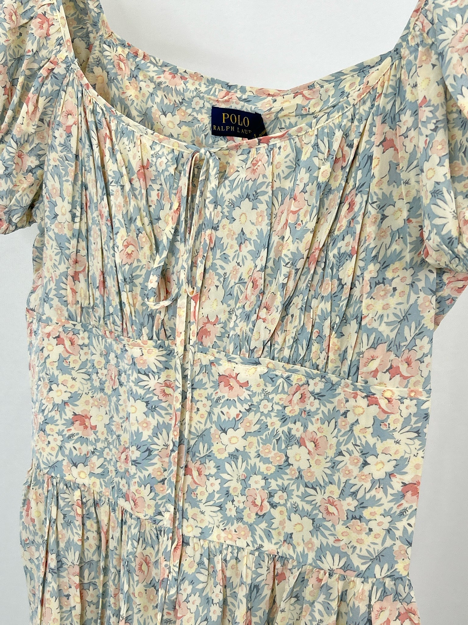 POLO Ralph Lauren Size 4 Light Blue Floral Women's Dress NWT