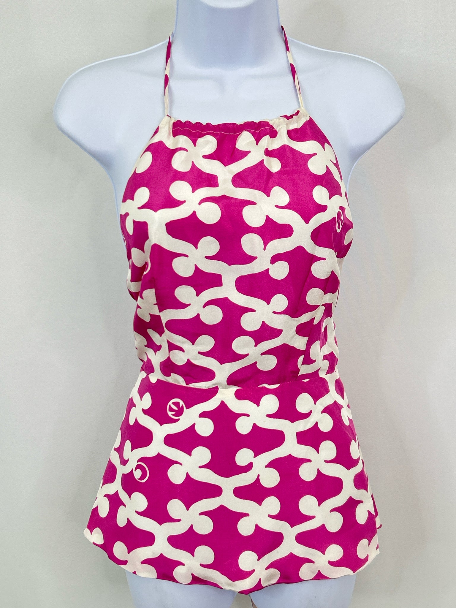 CK Bradley Size 2 FUSCHIA AND WHITE Women Top