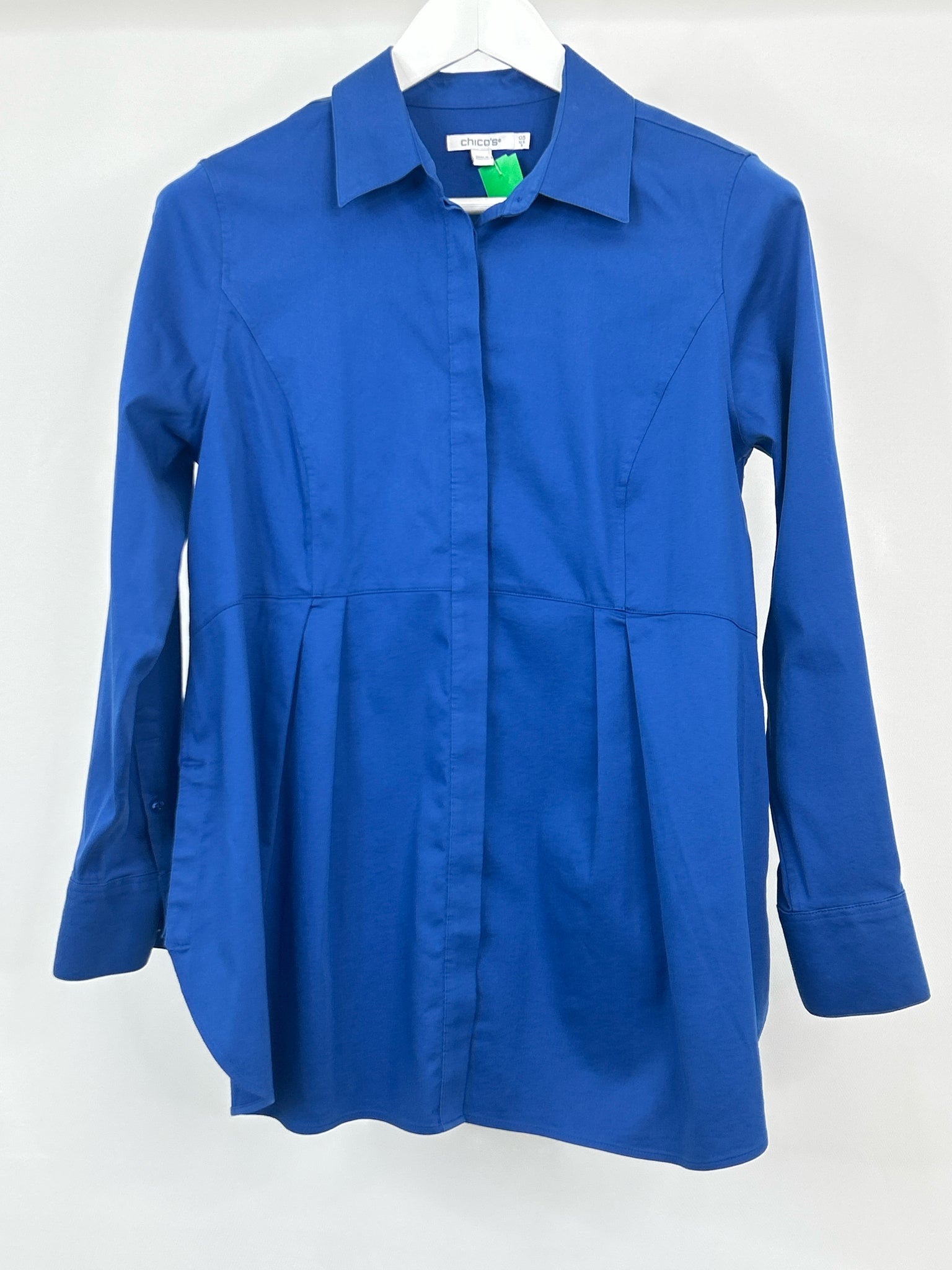 CHICO'S Size 6 Blue Women Shirt