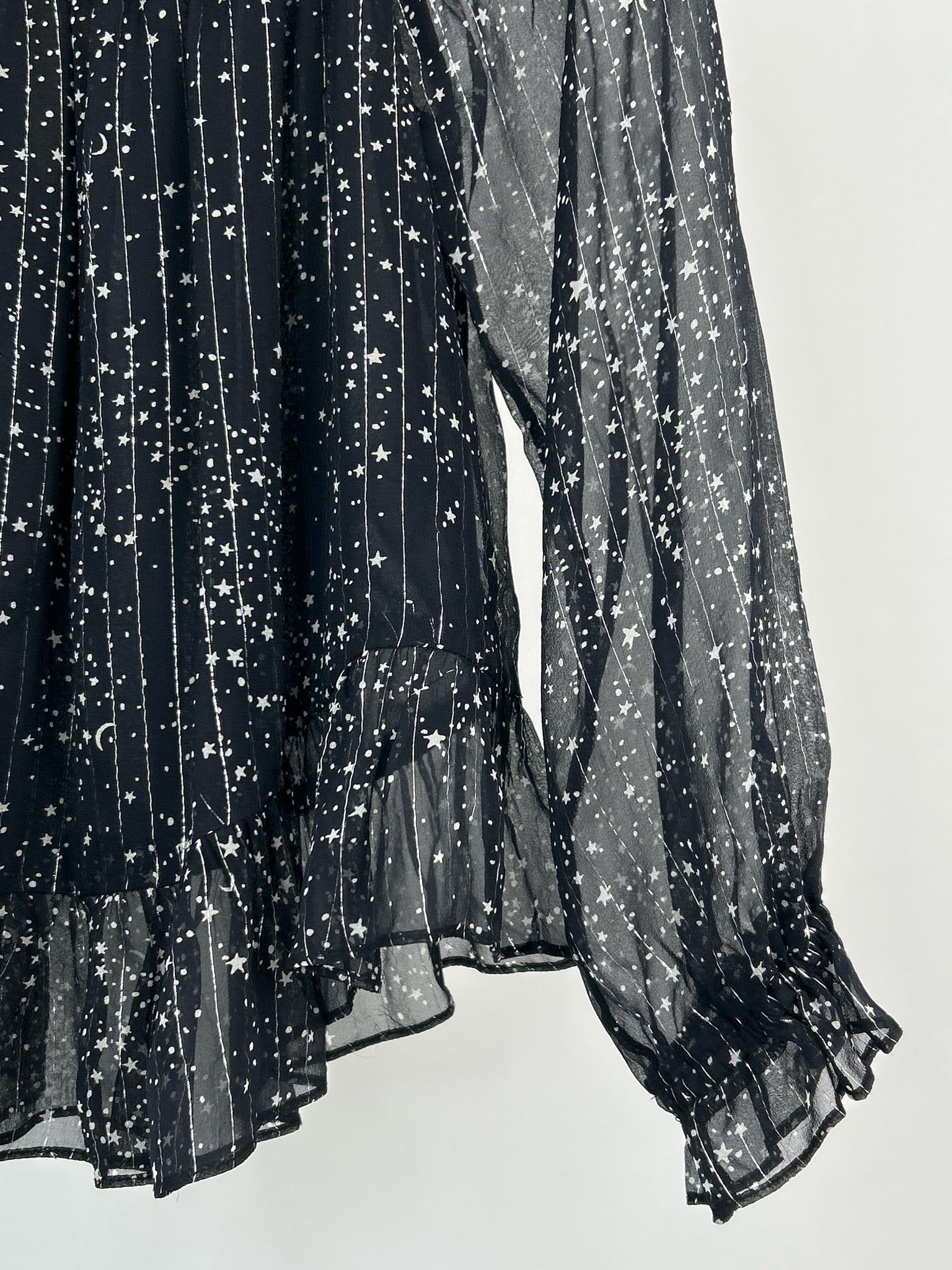 LOVE SHACK FANCY Size 0 Black and White Women Top