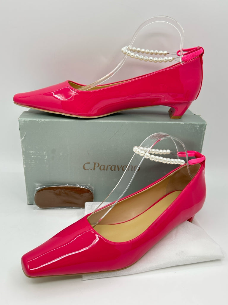 C.Paravano Size 42 Hot Pink Women's Flats NIB