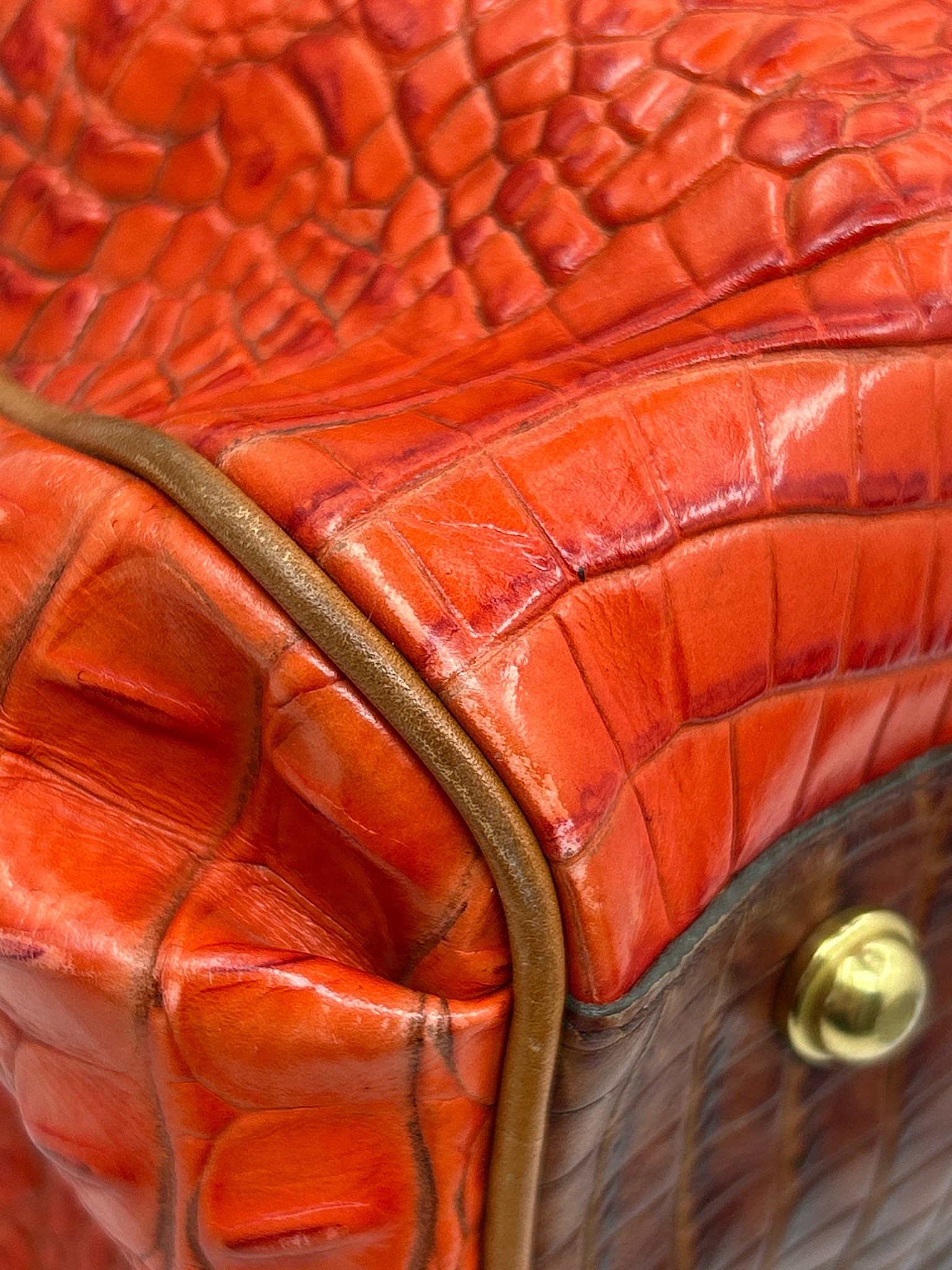 BRAHMIN Orange Women Purse