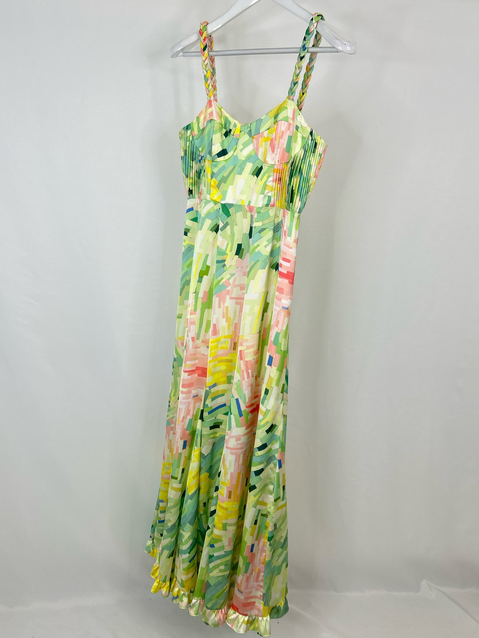 HUTCH Size S Green Print Women Dress