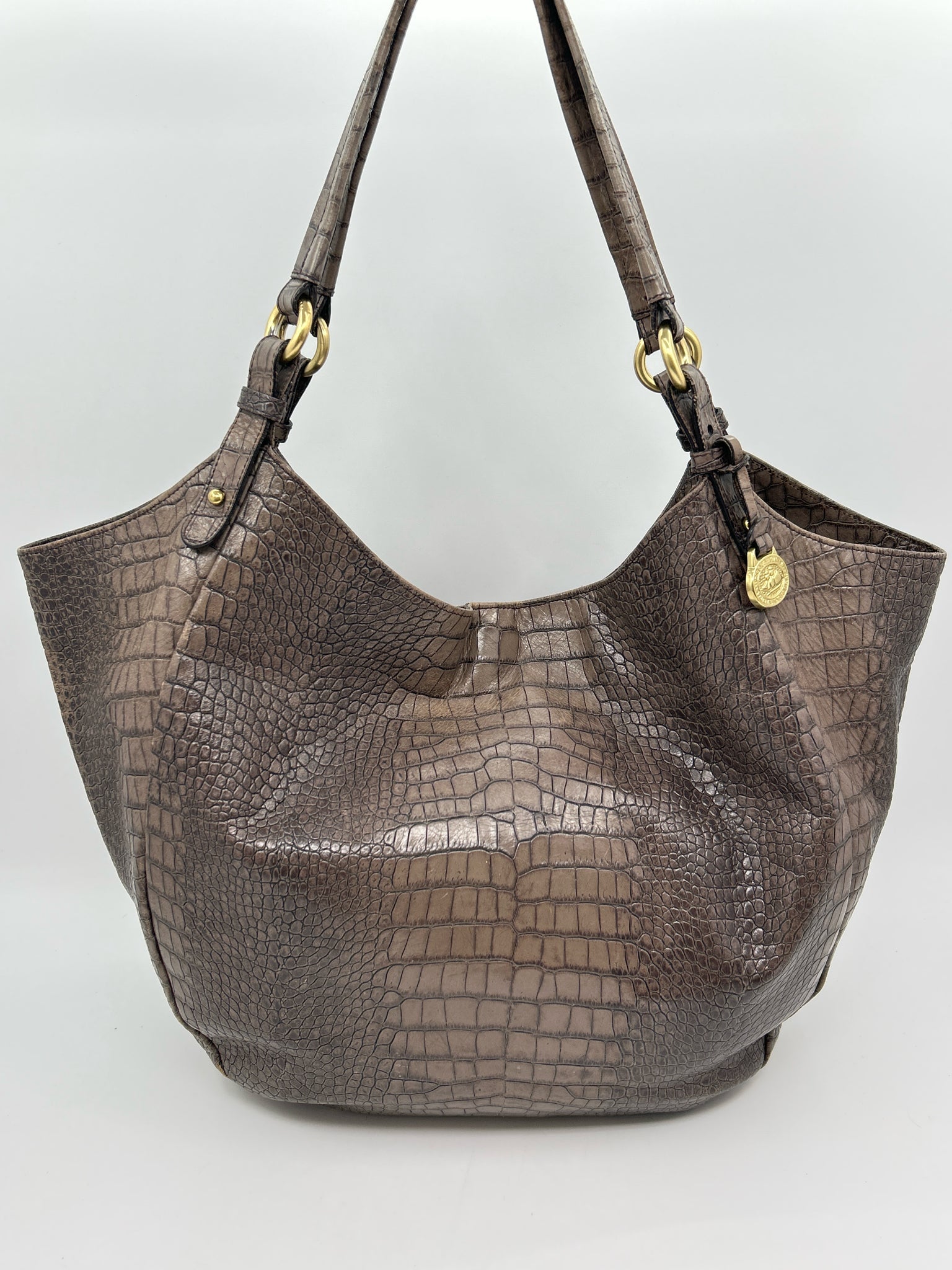 BRAHMIN Taupe Women Tote