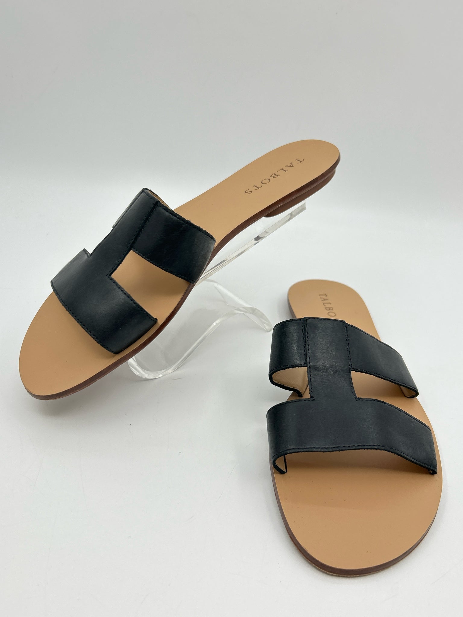 TALBOTS Size 8M Black Women Sandal
