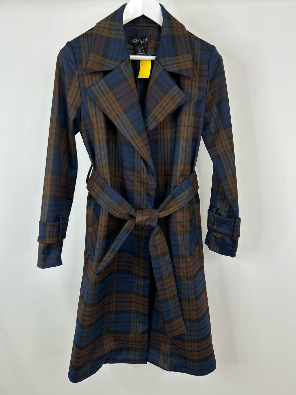 RACHEL ZOE Size S Brown and Navy Women Coat