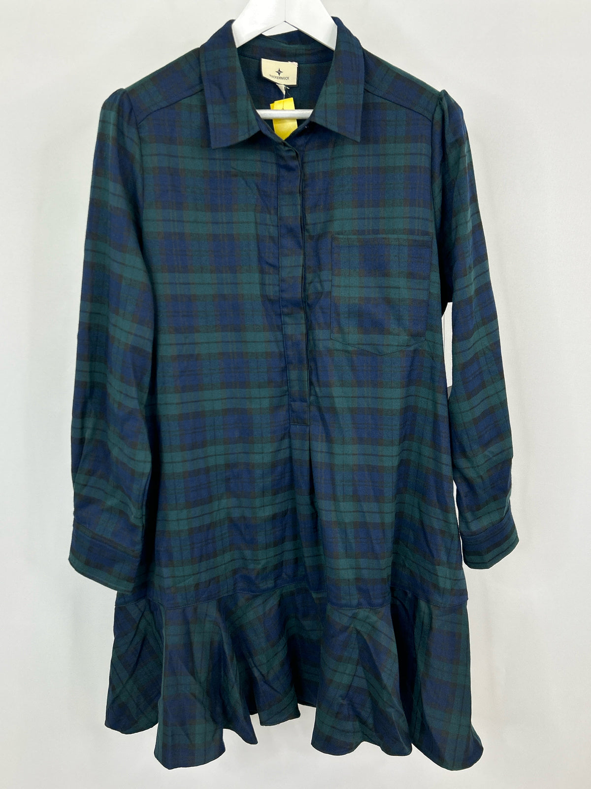 TUCKERNUCK Size XL Blue & Green Women Dress