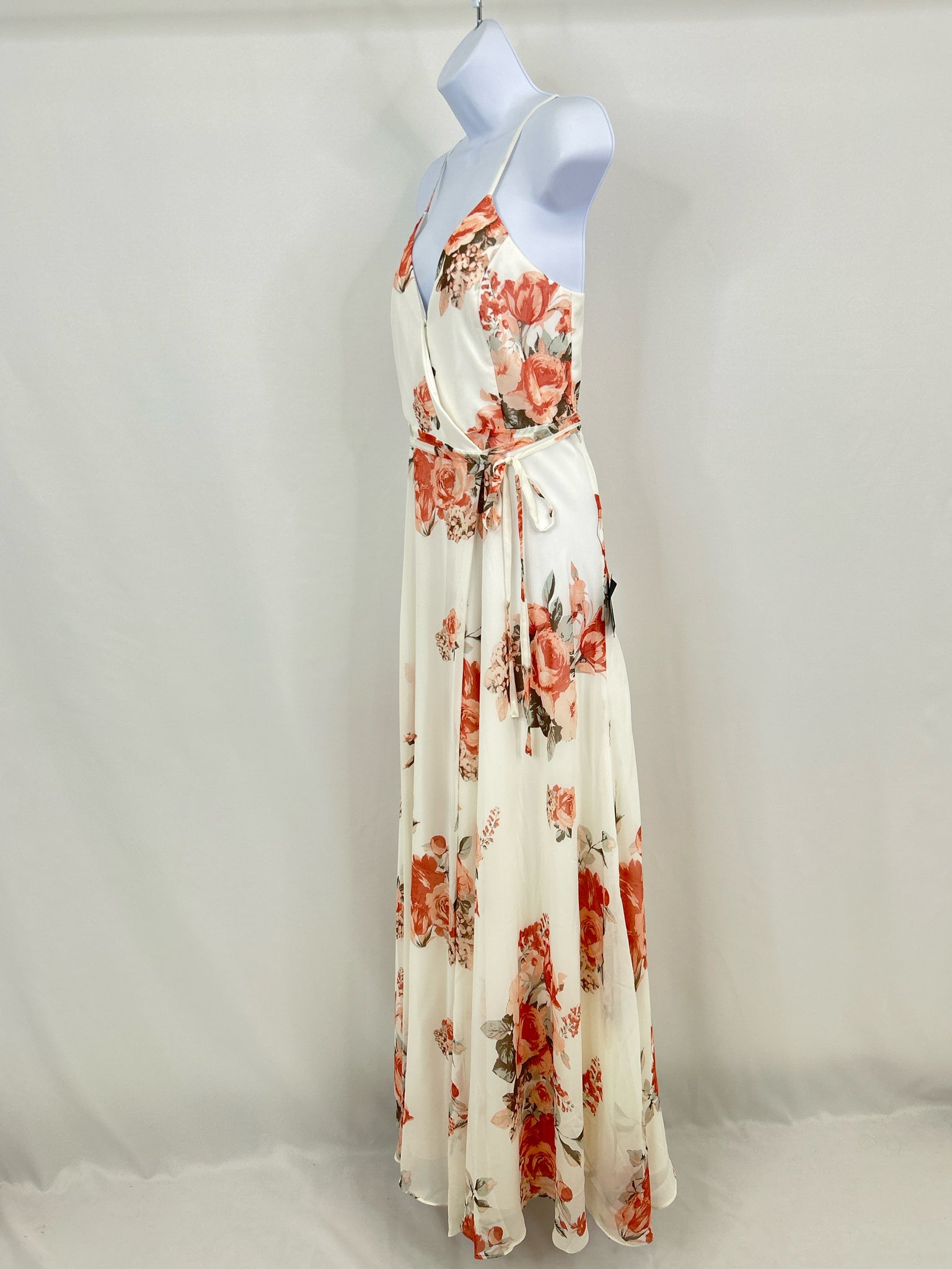Lulus Size M White Floral Women Dress