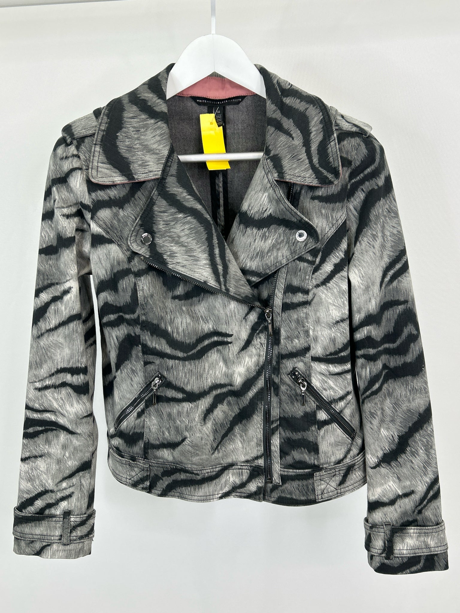 White House Black Market Size 12 black and grey Women Jacket