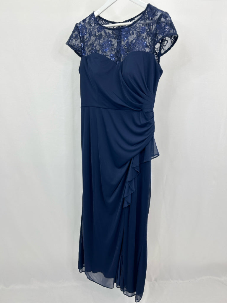 ALEX EVENINGS Women Size 14P Navy Dress ALEX EVENINGS Women Size 14P Navy Dress