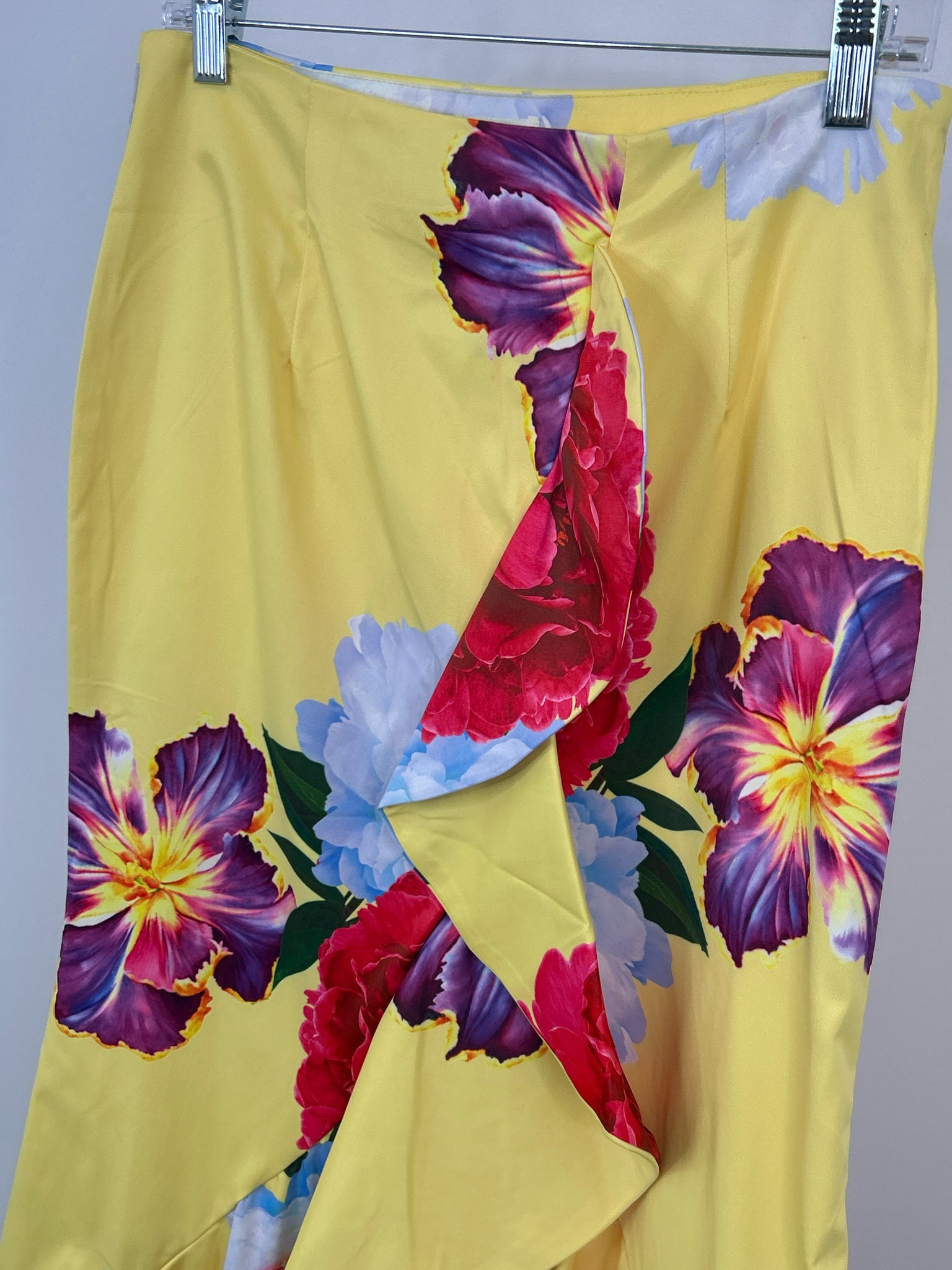 Dygarni California Size L YELLOW FLORAL Women Skirt