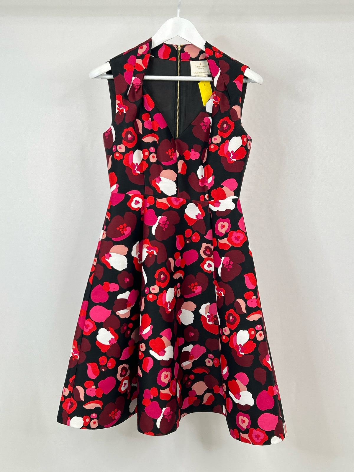 KATE SPADE Size 6 Black Floral Women Dress