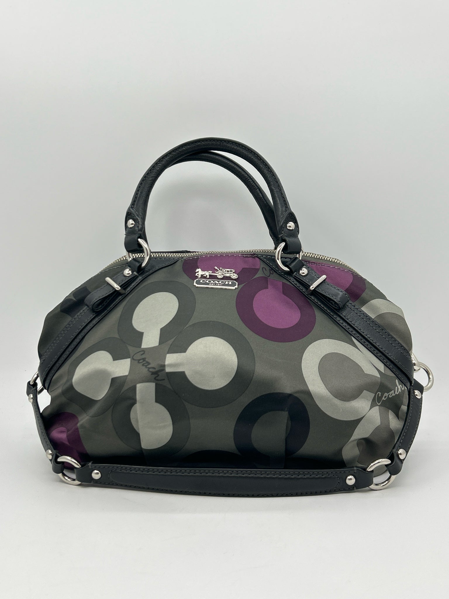 Coach Black and Purple Women Purse