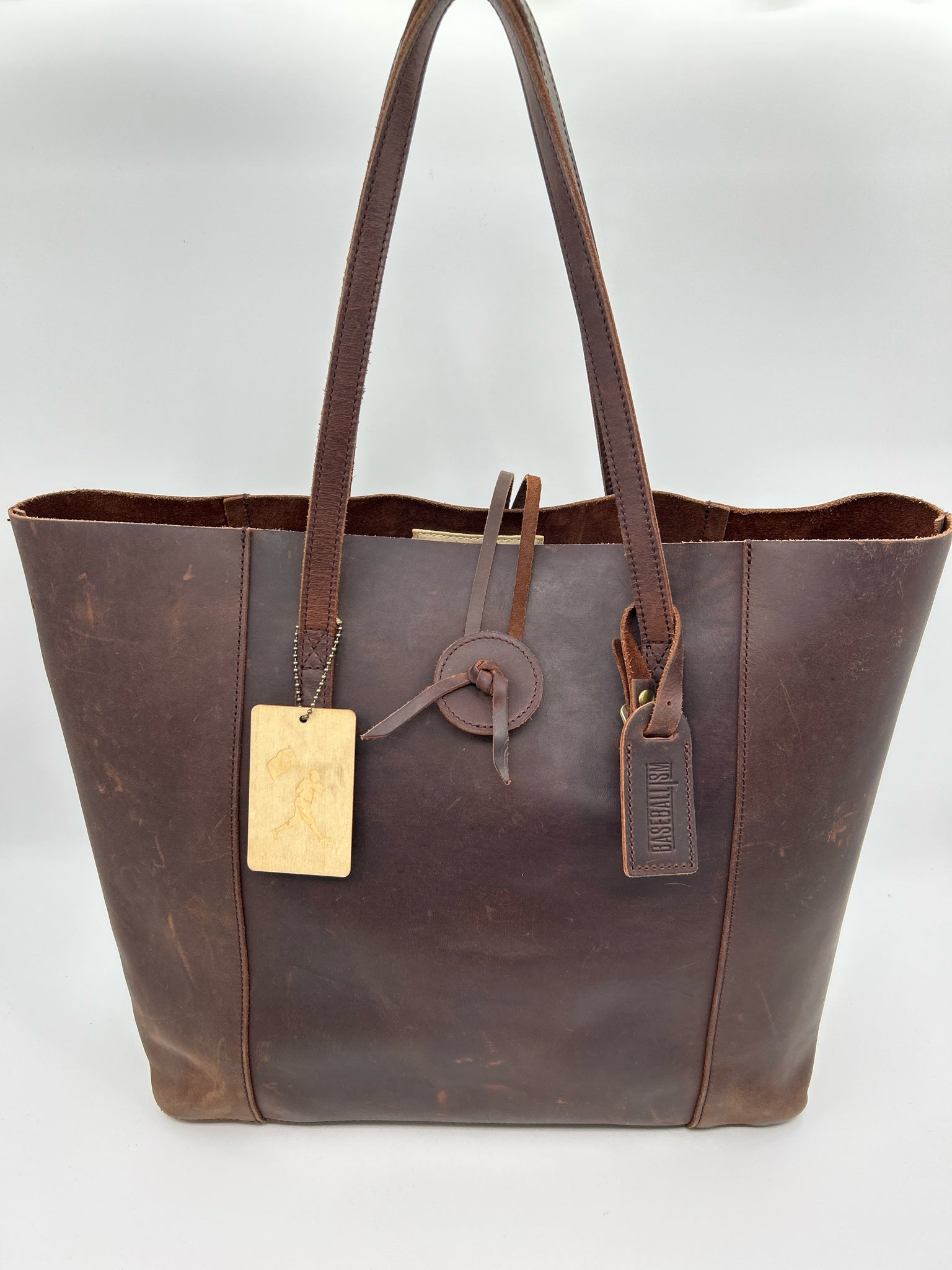 BASEBALLISM DARK BROWN Women Tote