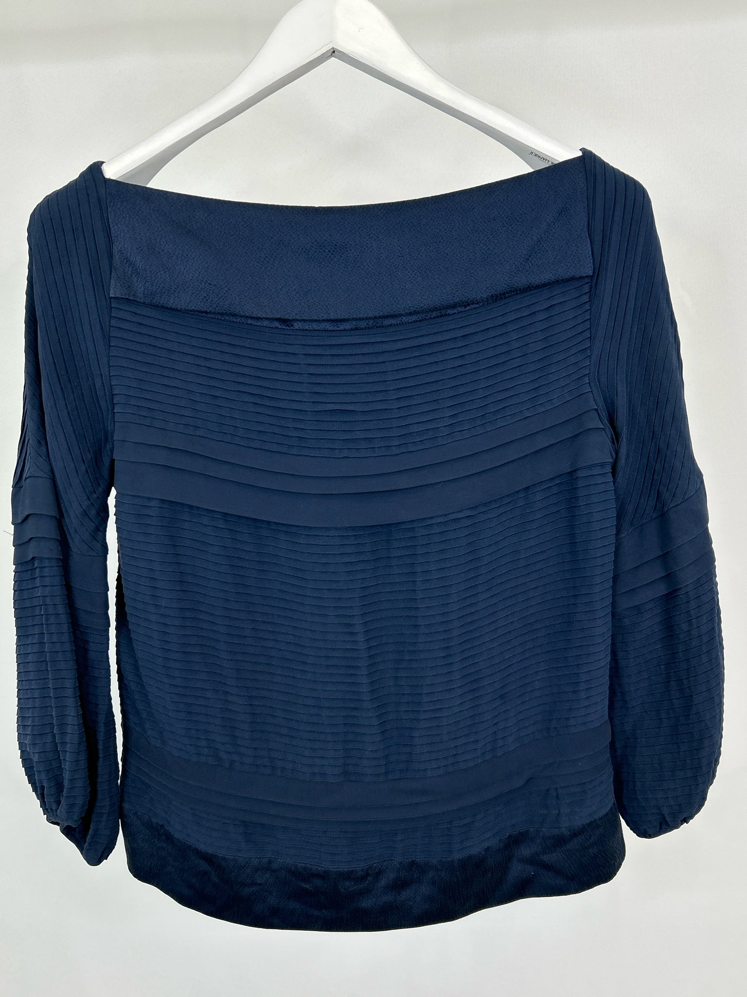 DIANE VON FURSTENBERG Size 10 Navy Women Top