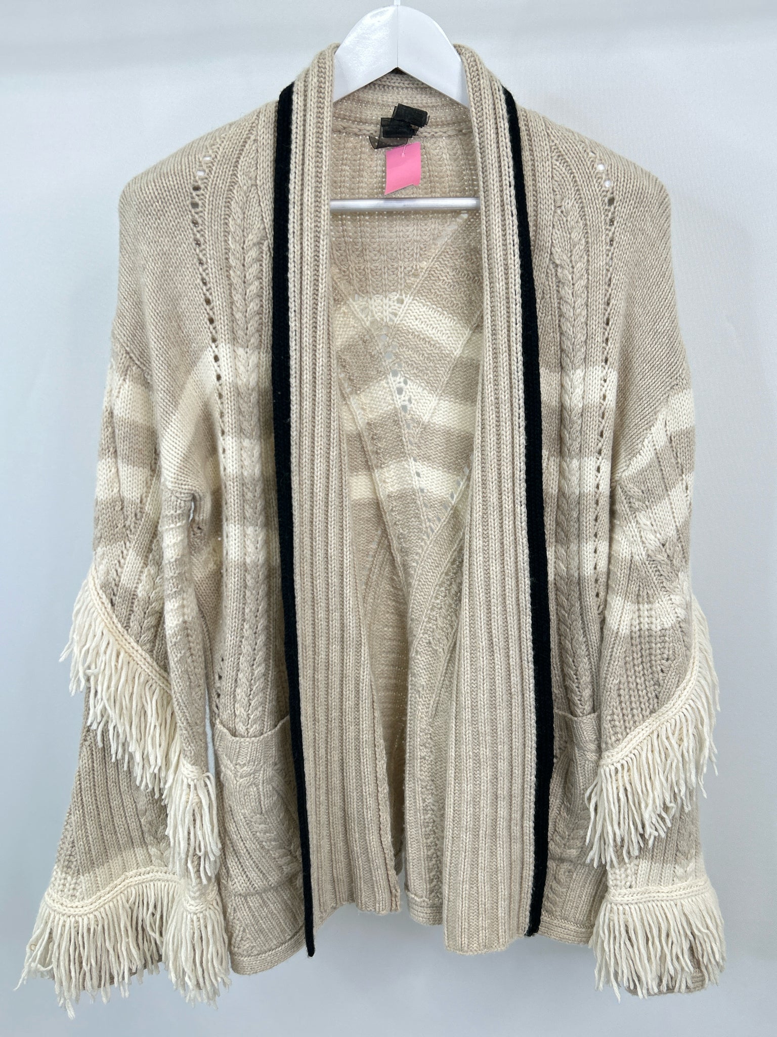 NAADAM Size M Beige & Ivory Women Cardigan