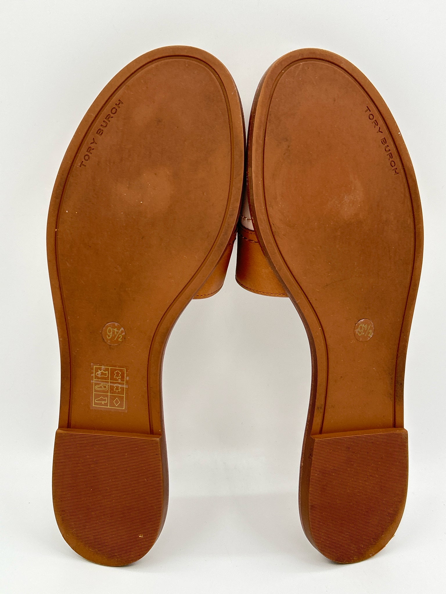 TORY BURCH Size 9.5M Tan and Pink Women Sandal
