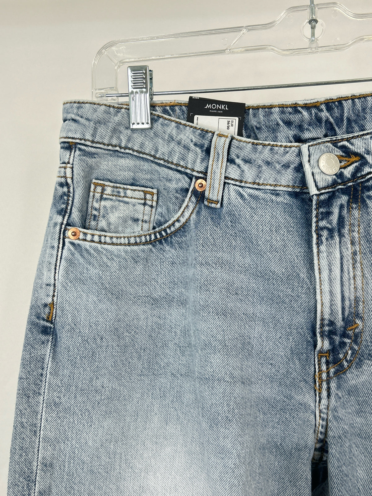 MONKL Size 26/2 Blue Denim Women Jeans NWT