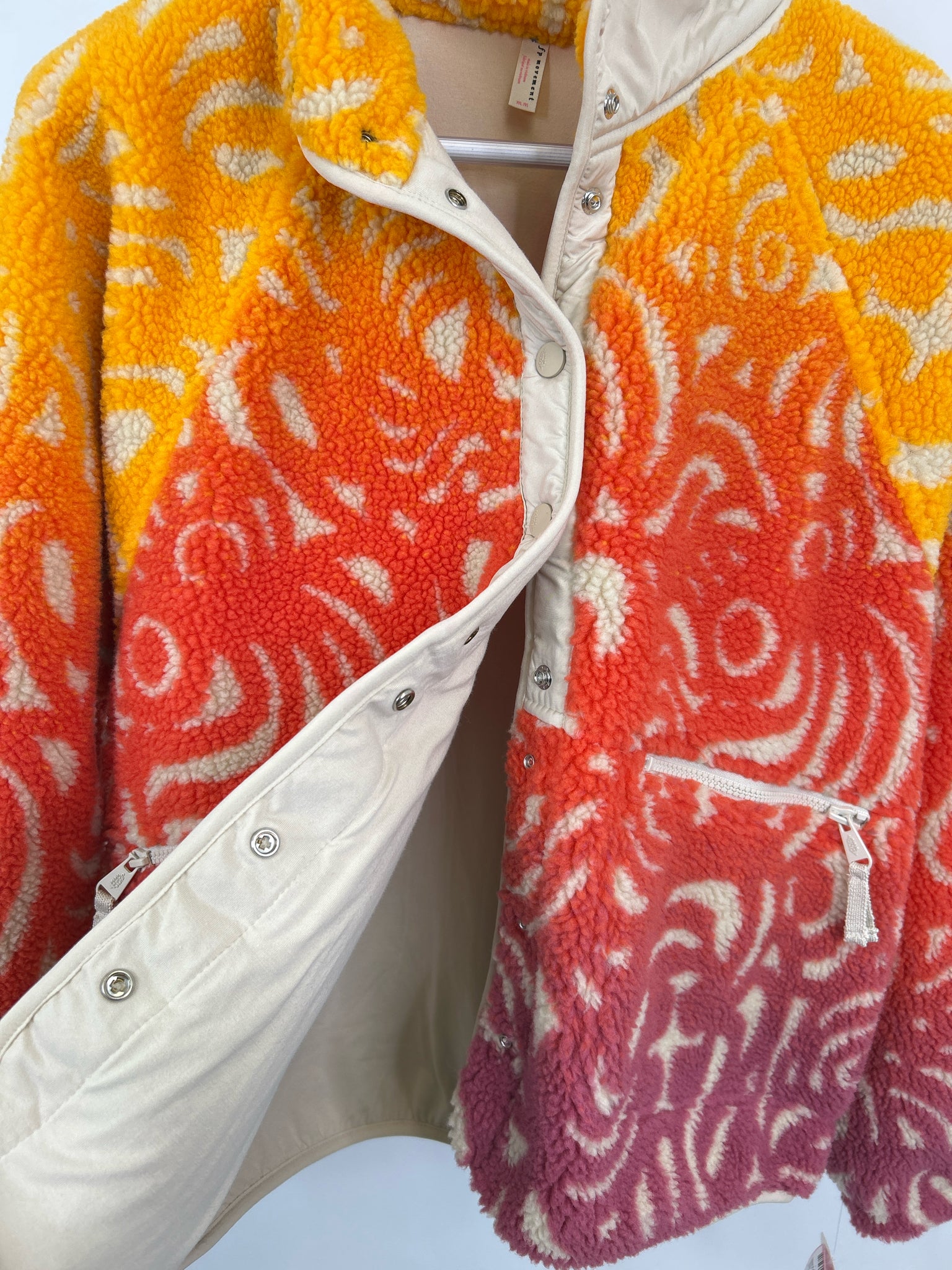 FP Movement Size M Yellow and Orange Women Pullover