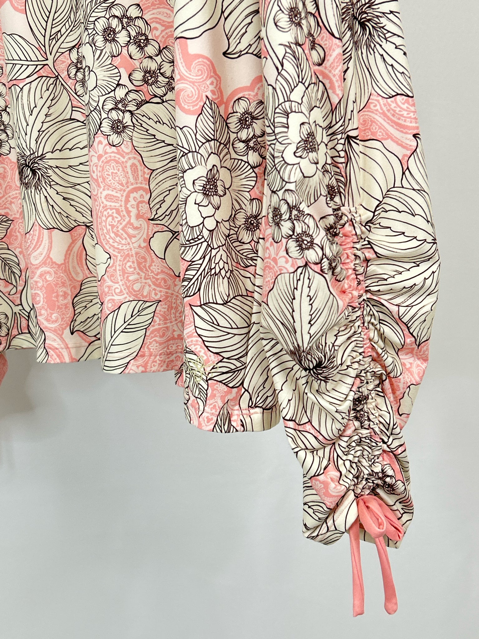 JOHNNY WAS Size XL Pink Print Women Top