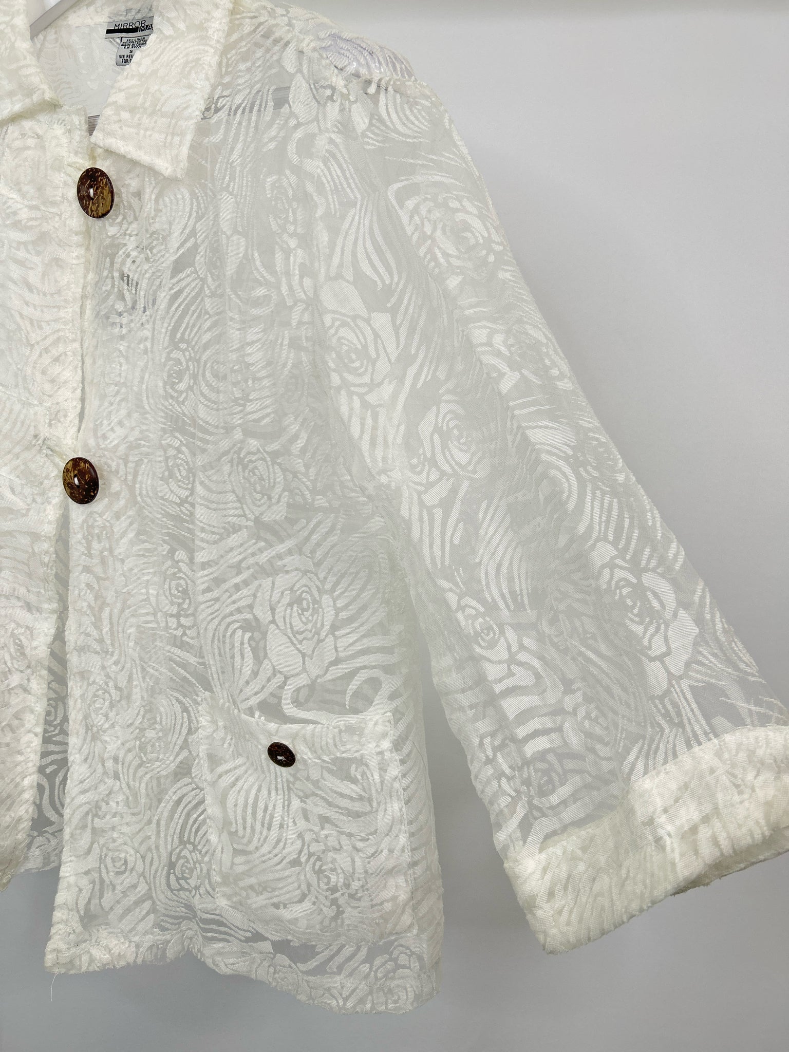 MIRROR IMAGE Size S White Women Jacket NWT