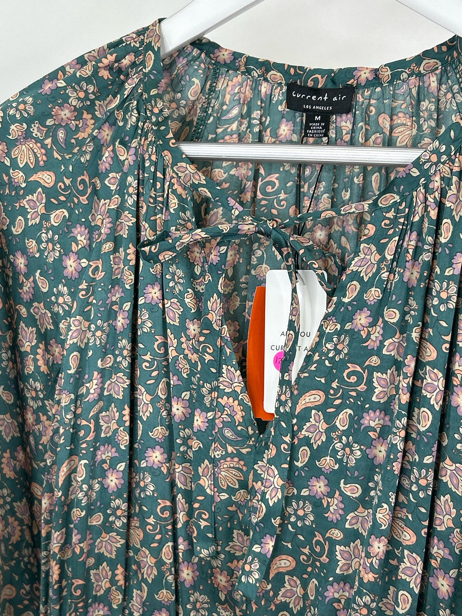 CURRENT AIR Size M Green Floral Women Dress NWT