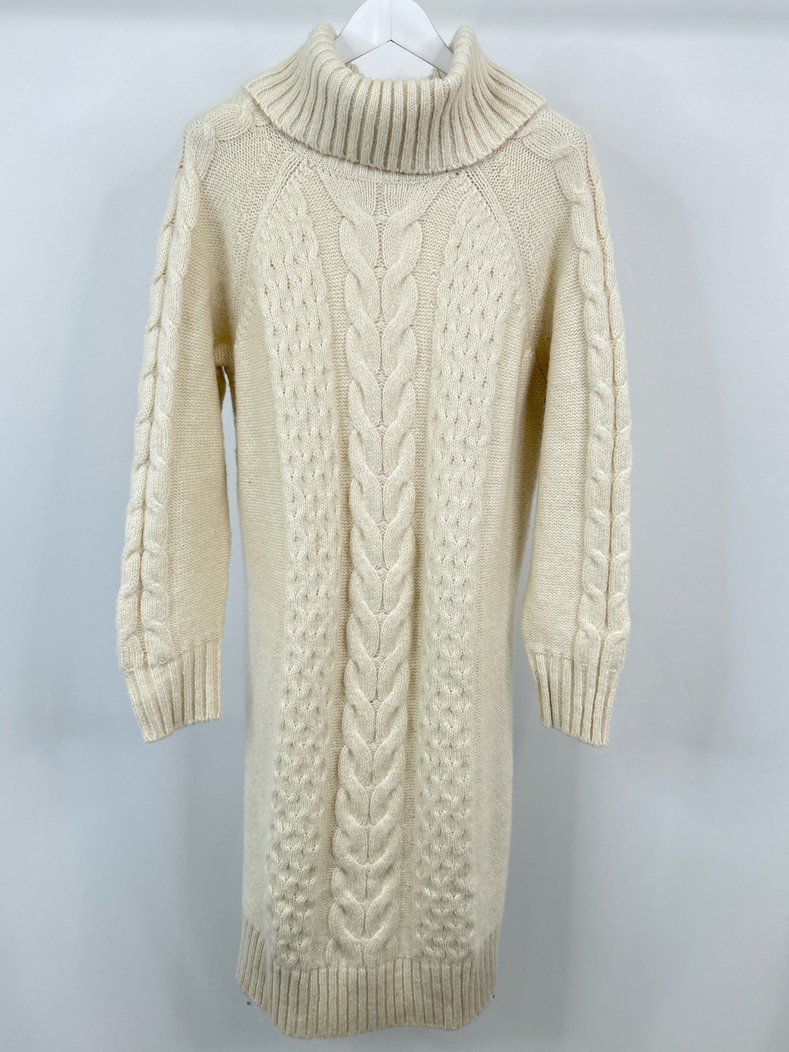 BANANA REPUBLIC Size XLT Ivory Women Sweater Dress
