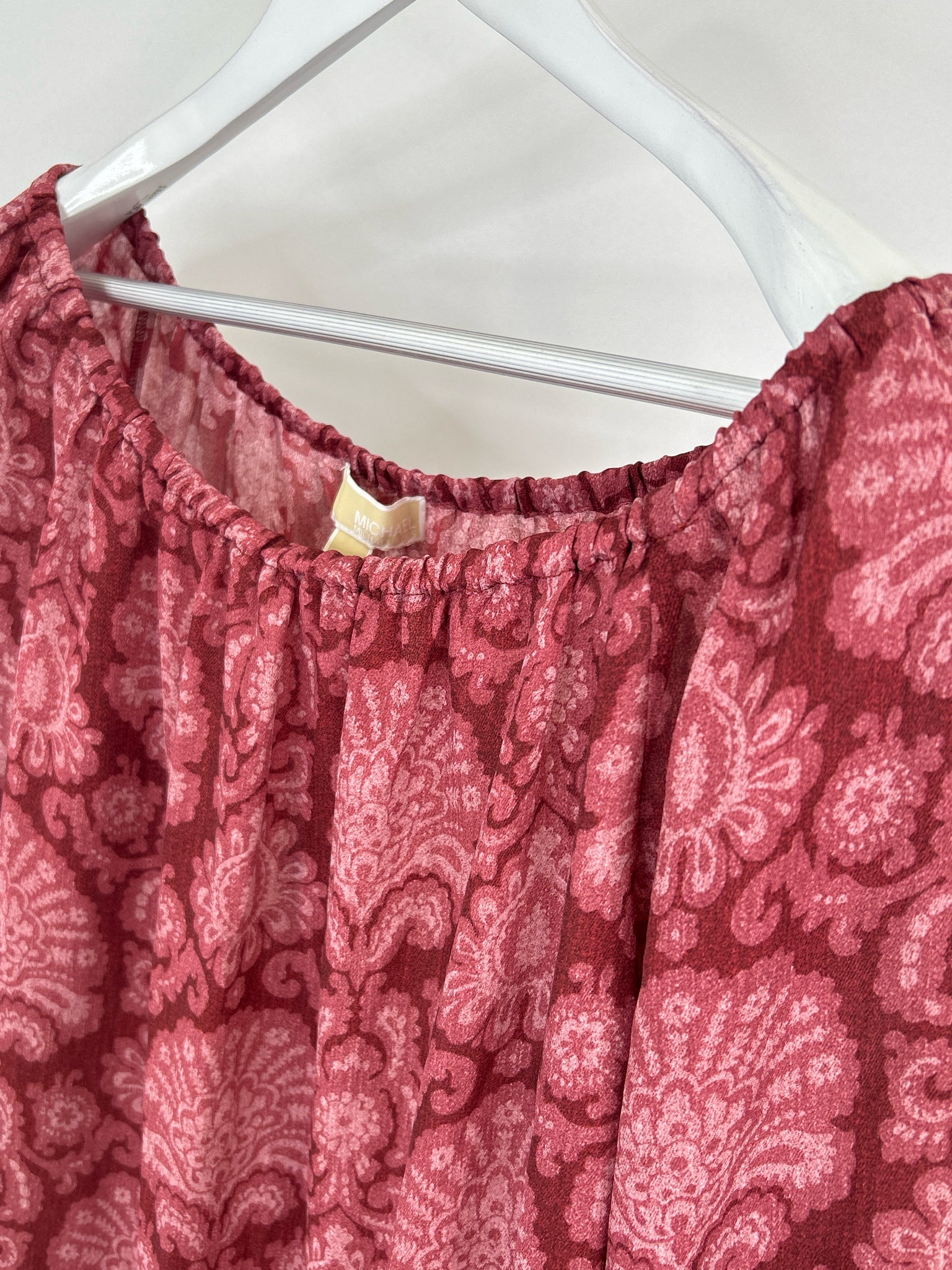 MICHAEL MICHAEL KORS Size XL Red Print Women Top NWT