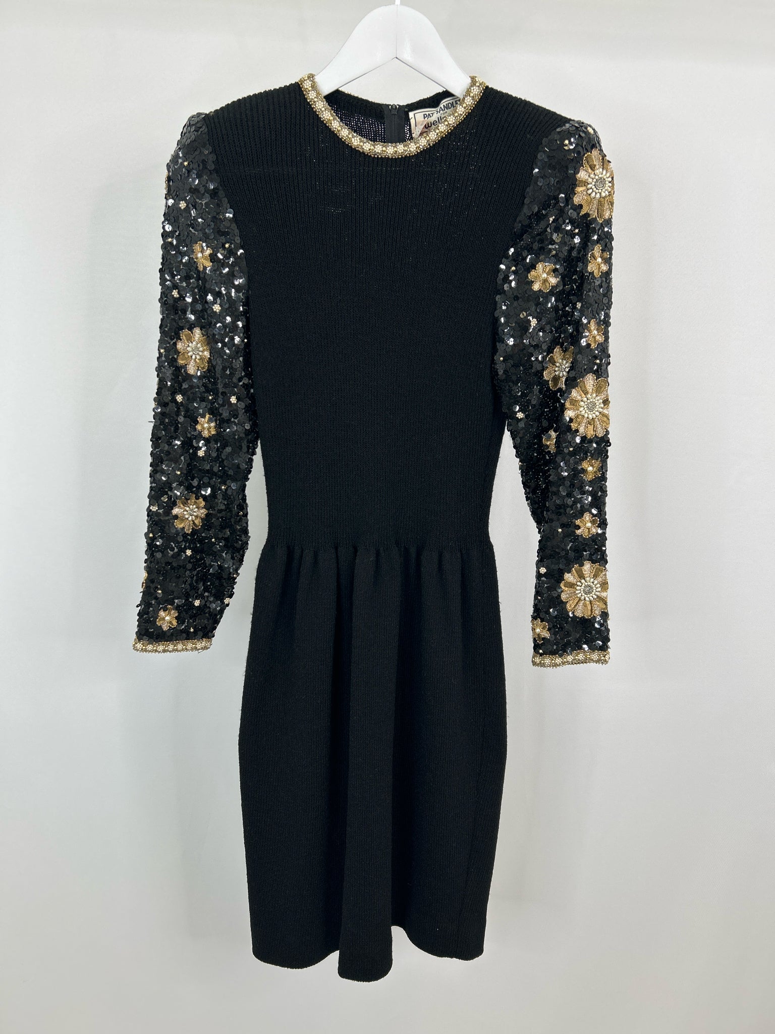 Pat Sandler For Wellmore Size 8 Black Women Dress