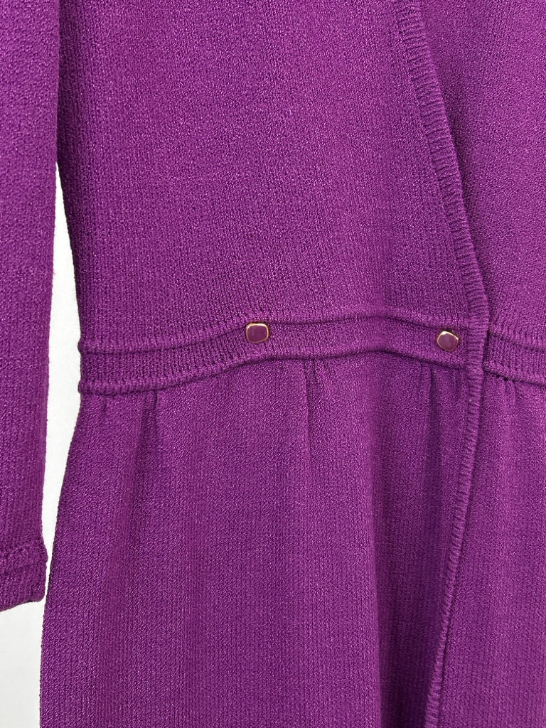 ST JOHN for Saks Fifth Avenue Size M Plum Women's Dress