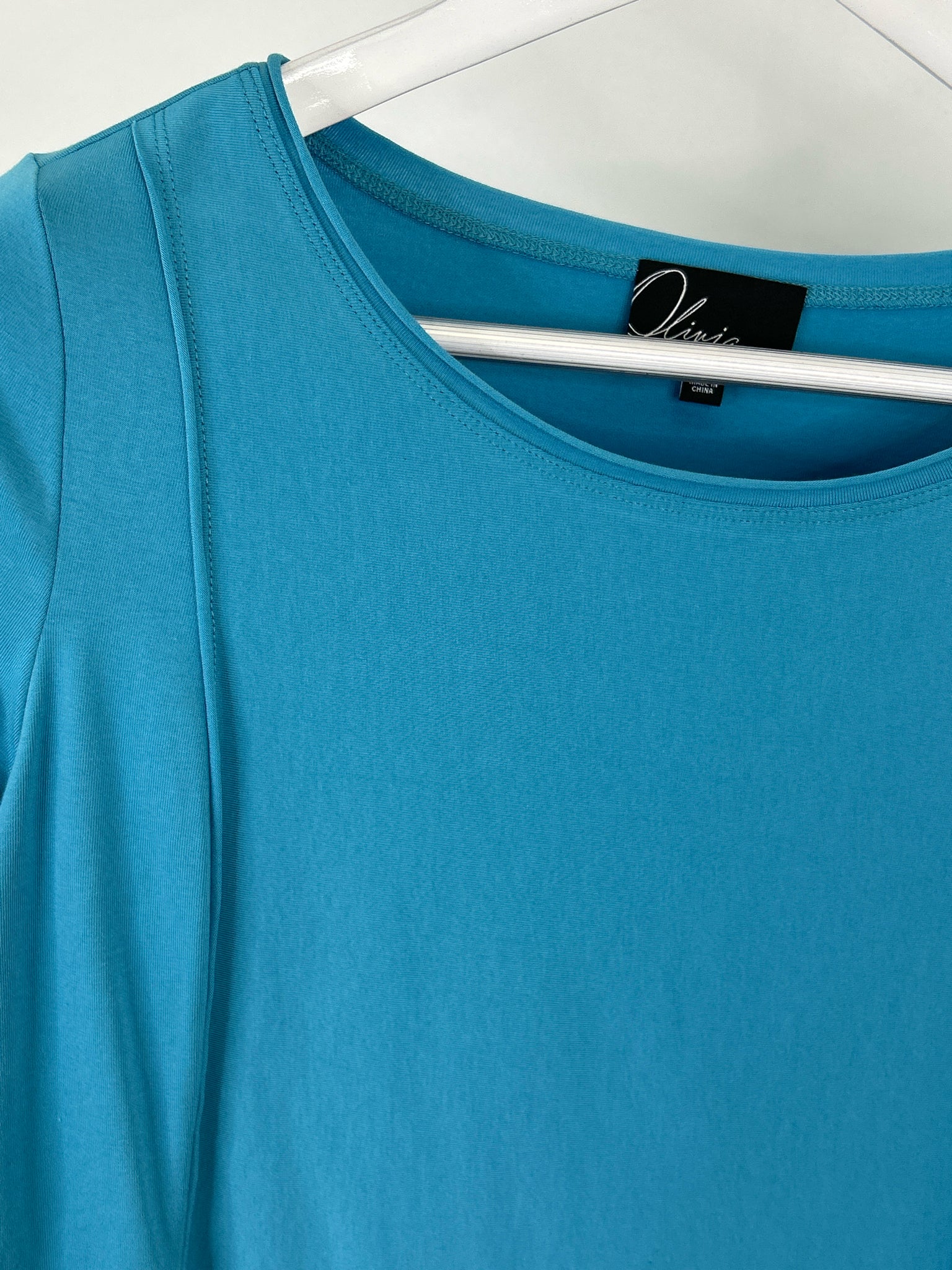 OLIVIA BY HABITAT CLOTHES Size S AQUA Women T-shirt