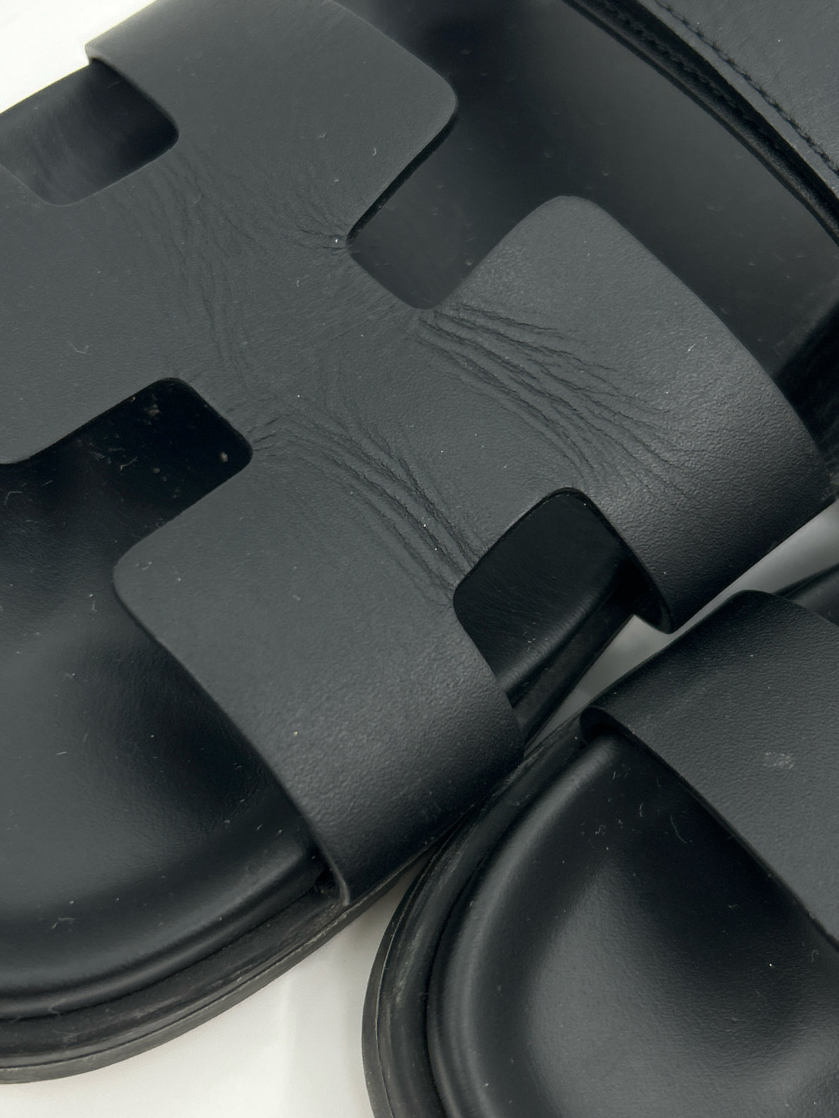 HERMÈS Size 39 Black Women Sandal