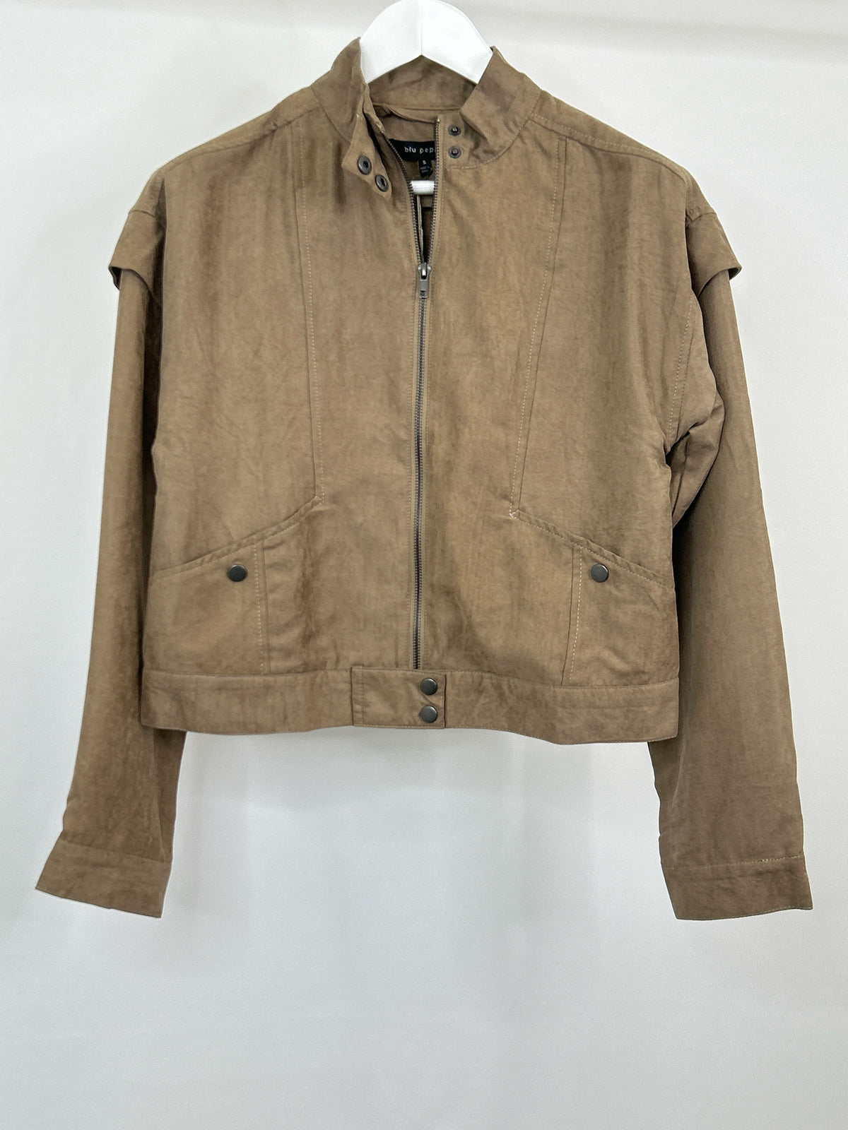 BLU PEPPER Size S Brown Women Jacket NWT