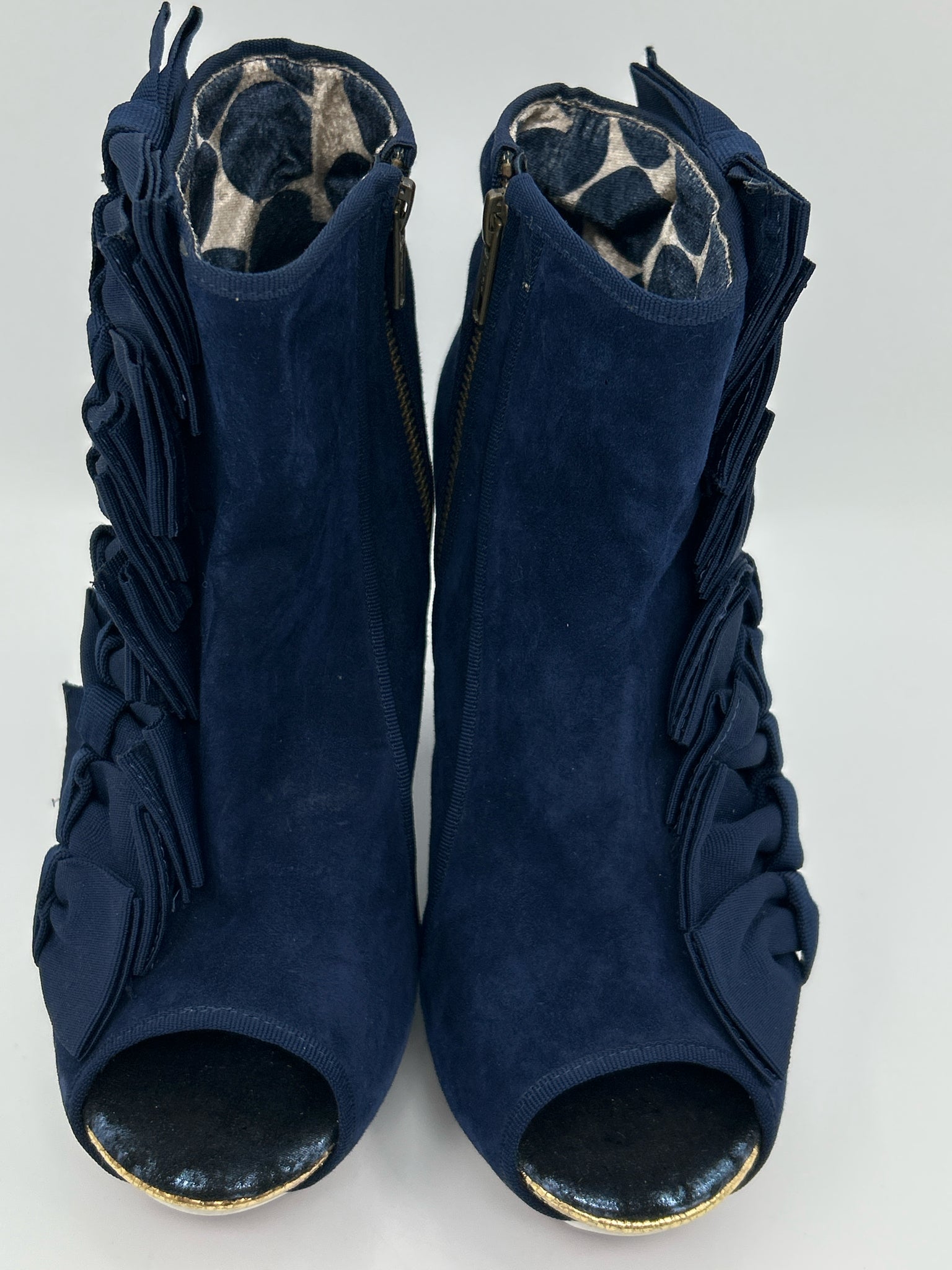 IRREGULAR CHOICE Size 10 Navy Women Booties