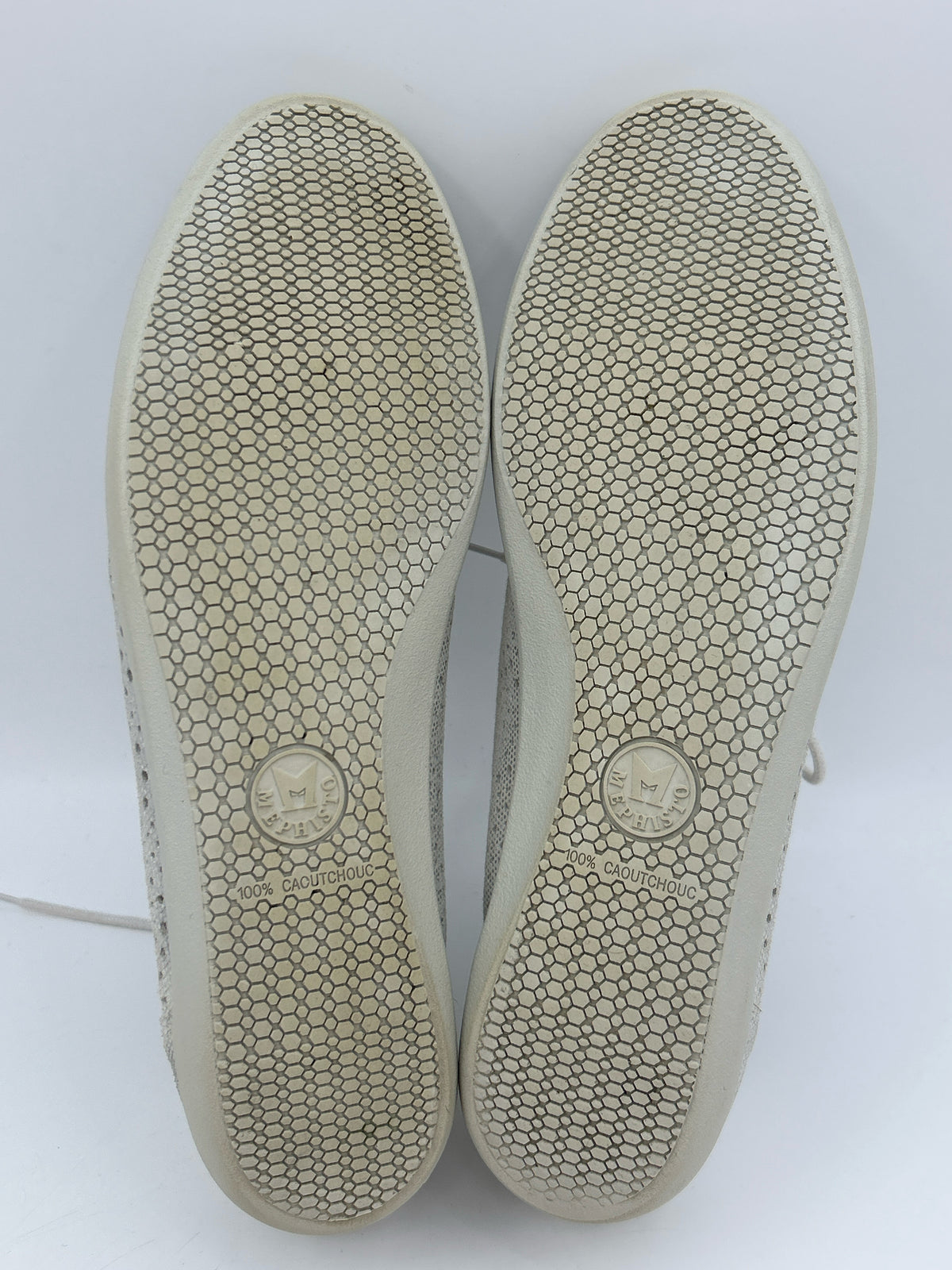 MEPHISTO Size 9.5 Silver Metallic Women Sneakers
