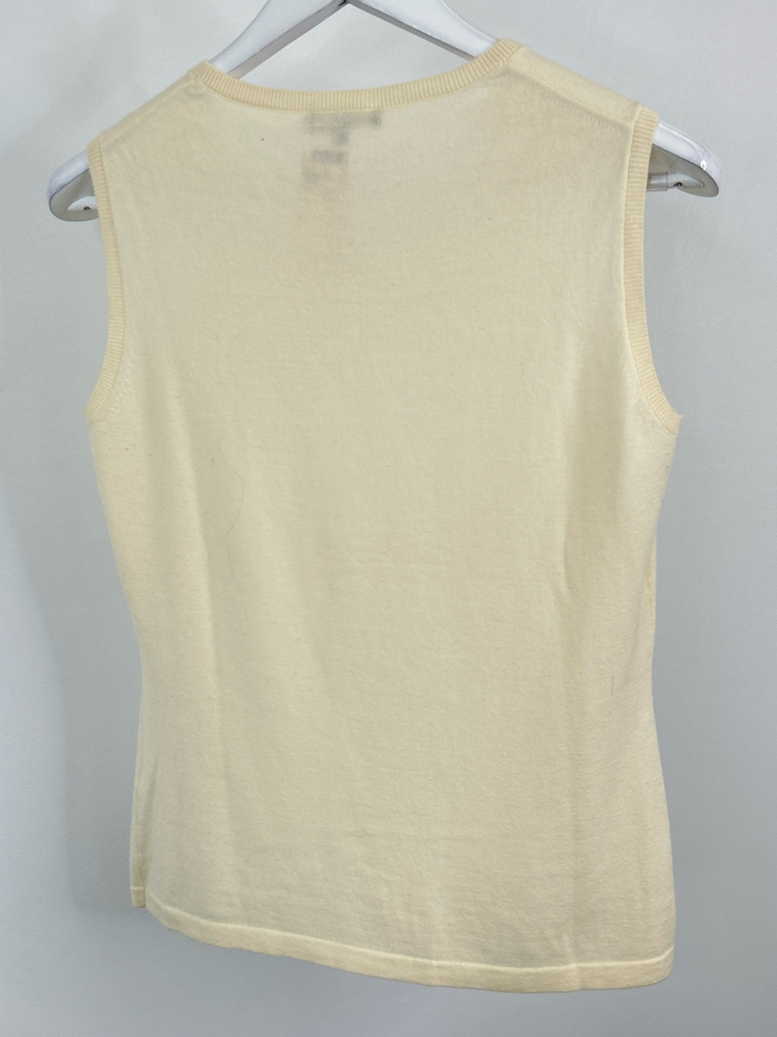 LAFAYETTE 148 Size M Cream Women Tank Top