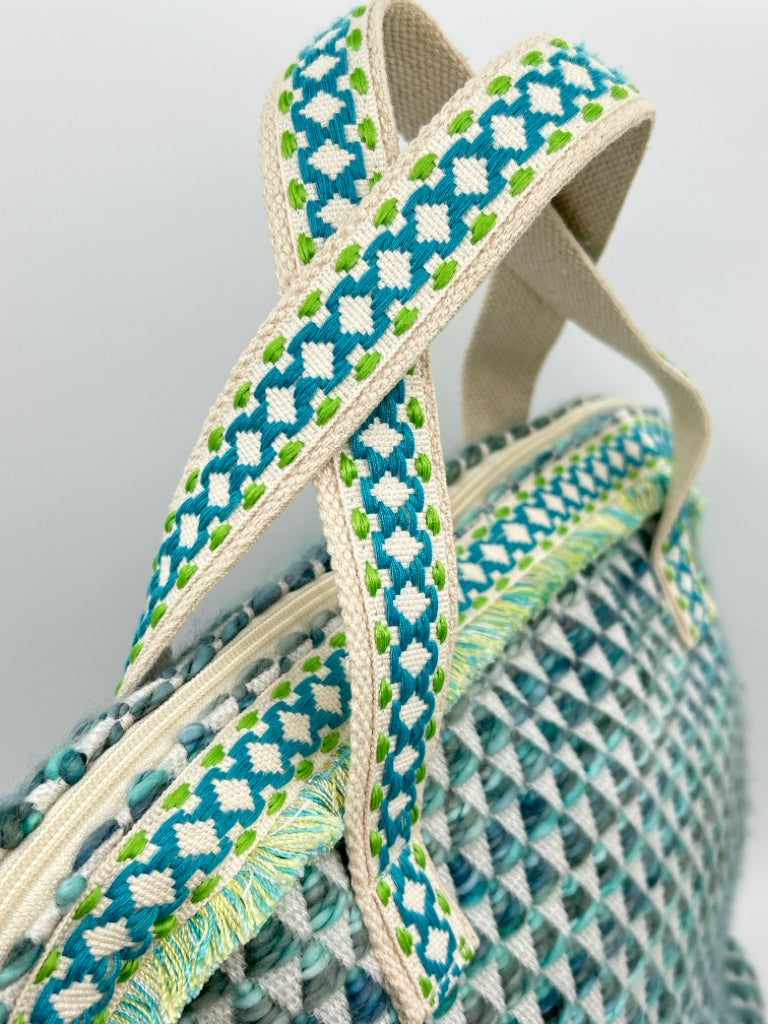 Jane Marie BLUE AND GREEN Women's Tote