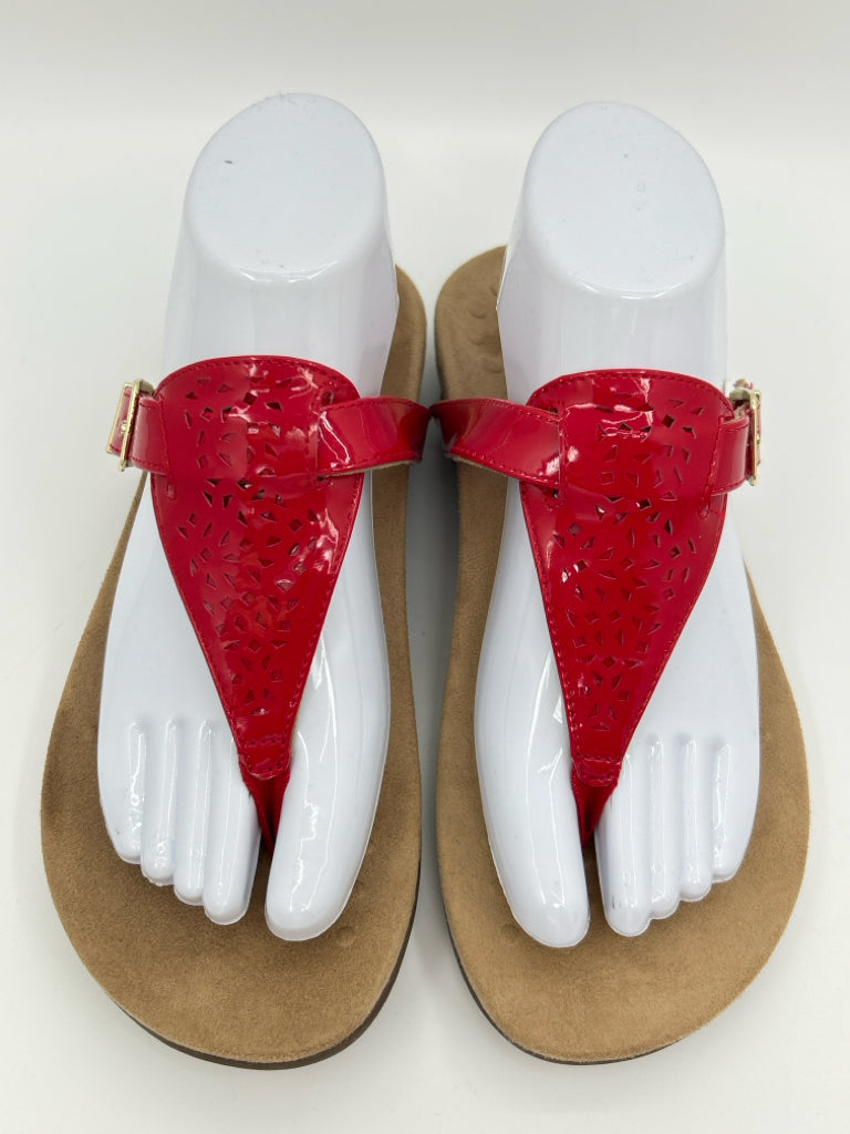 VIONIC Size 8 Red Women's Sandal