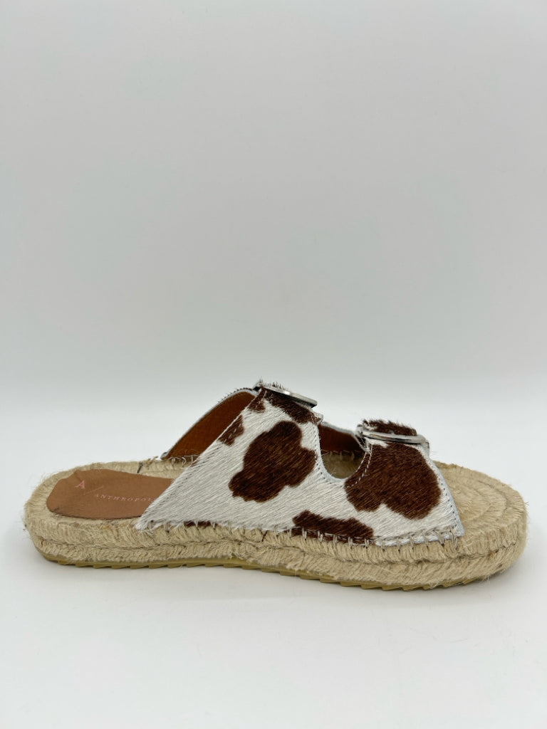 ANTHROPOLOGIE Size 36 Brown Print Women's Sandal