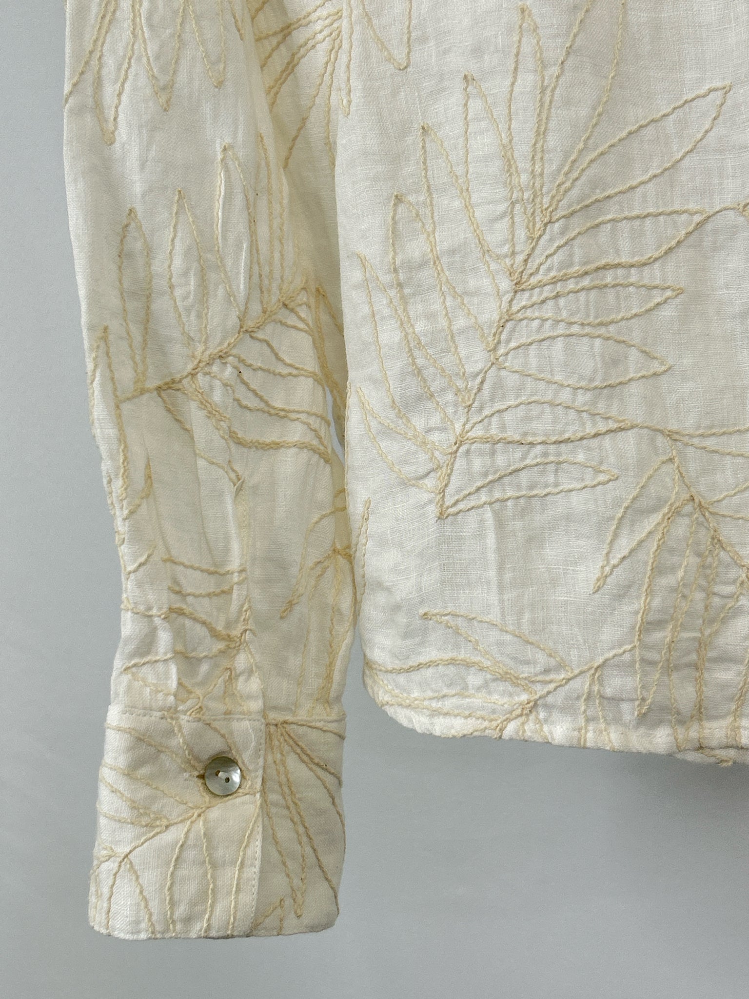 calypso st barth Size XL White Print Women Blouse