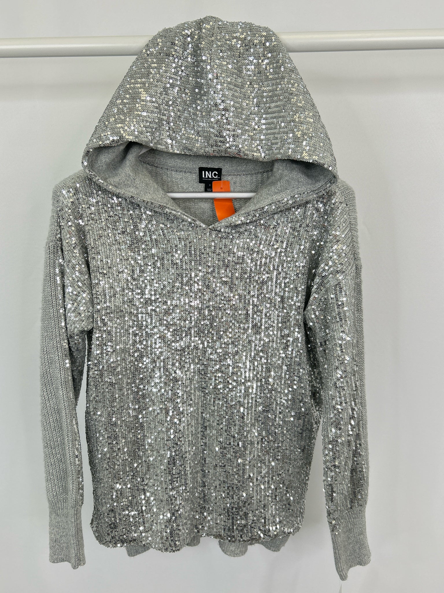 INC Size S Grey Women Sweater NWT