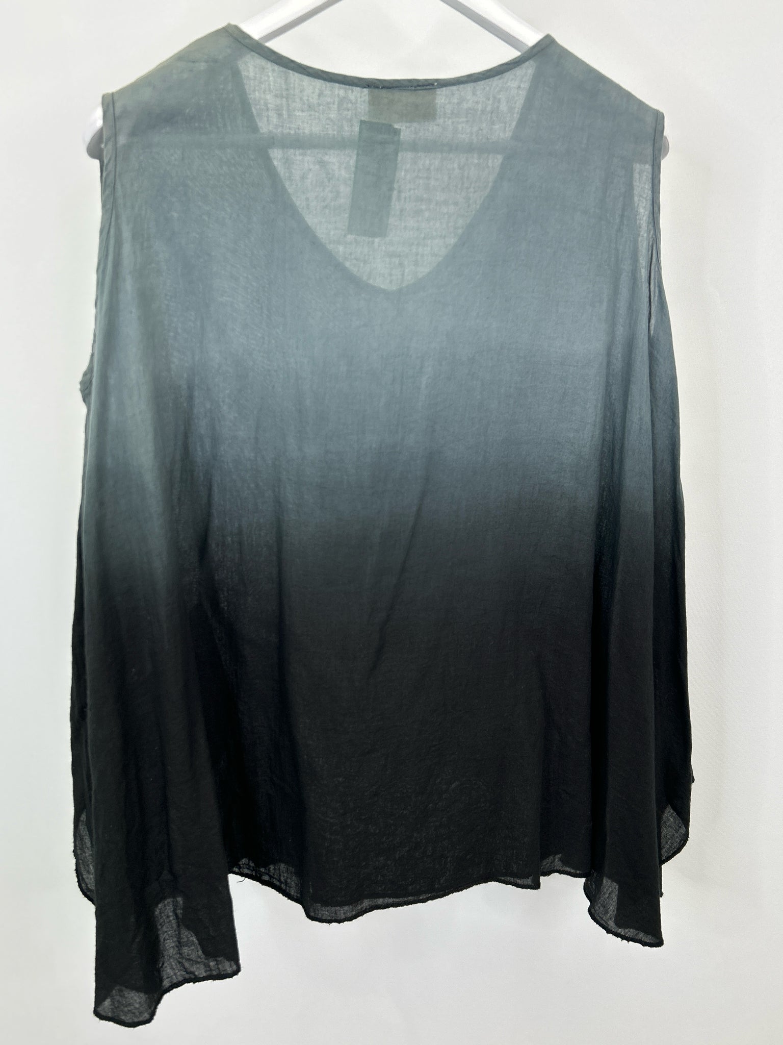 SUE HANDMAN One Size Grey and Black Women Tunic