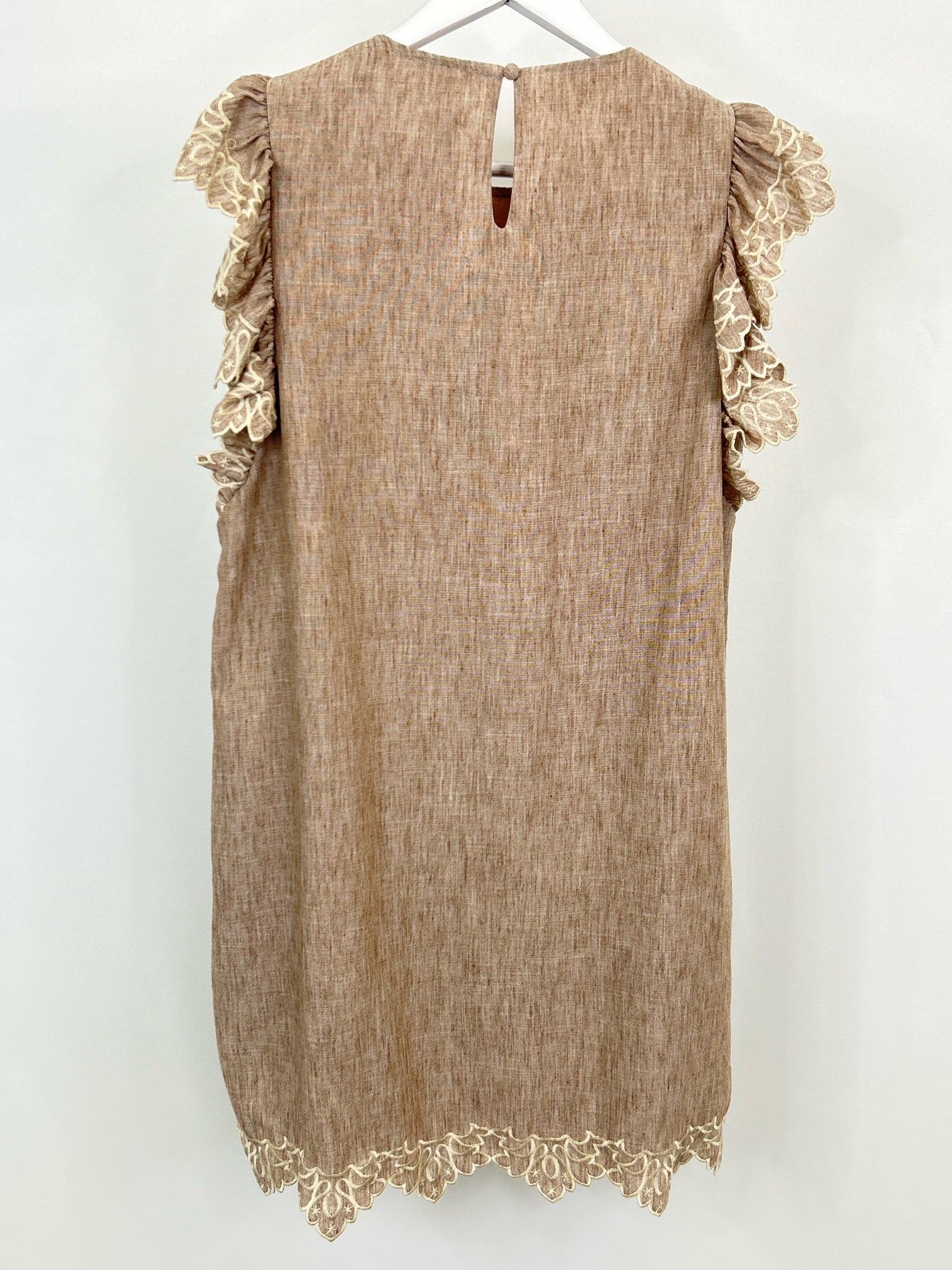 THML Size M Light Brown Women Dress