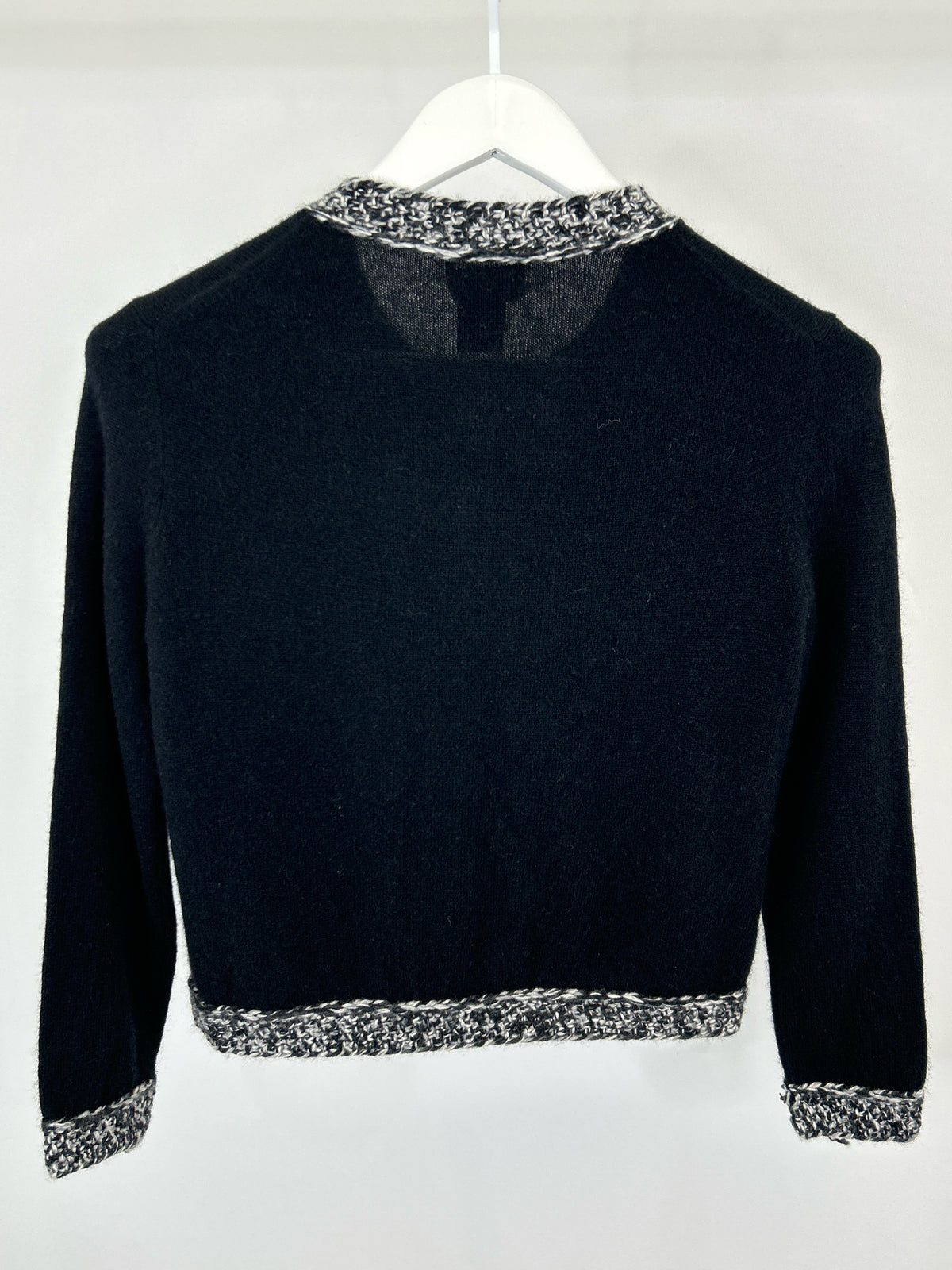 C BY BLOOMINGDALES Size S black and grey Women Cardigan