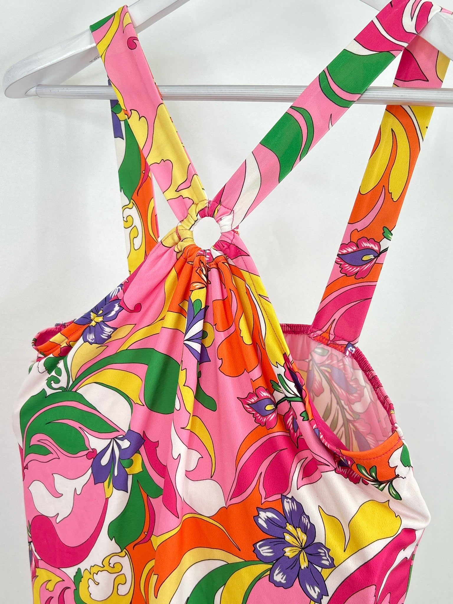 BOSTON PROPER Size S Pink Print Women 2-Piece w/skirt
