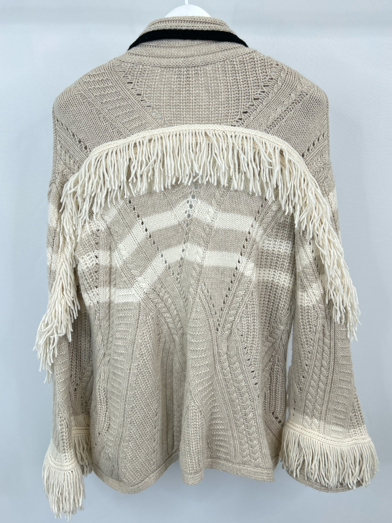 NAADAM Size M Beige & Ivory Women Cardigan