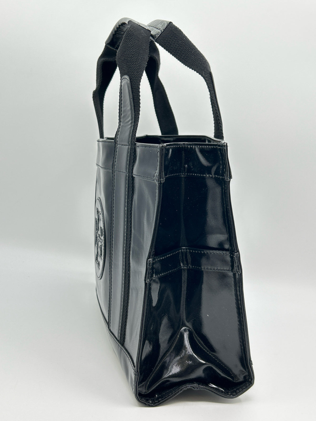 TORY BURCH Black Patent Women Tote
