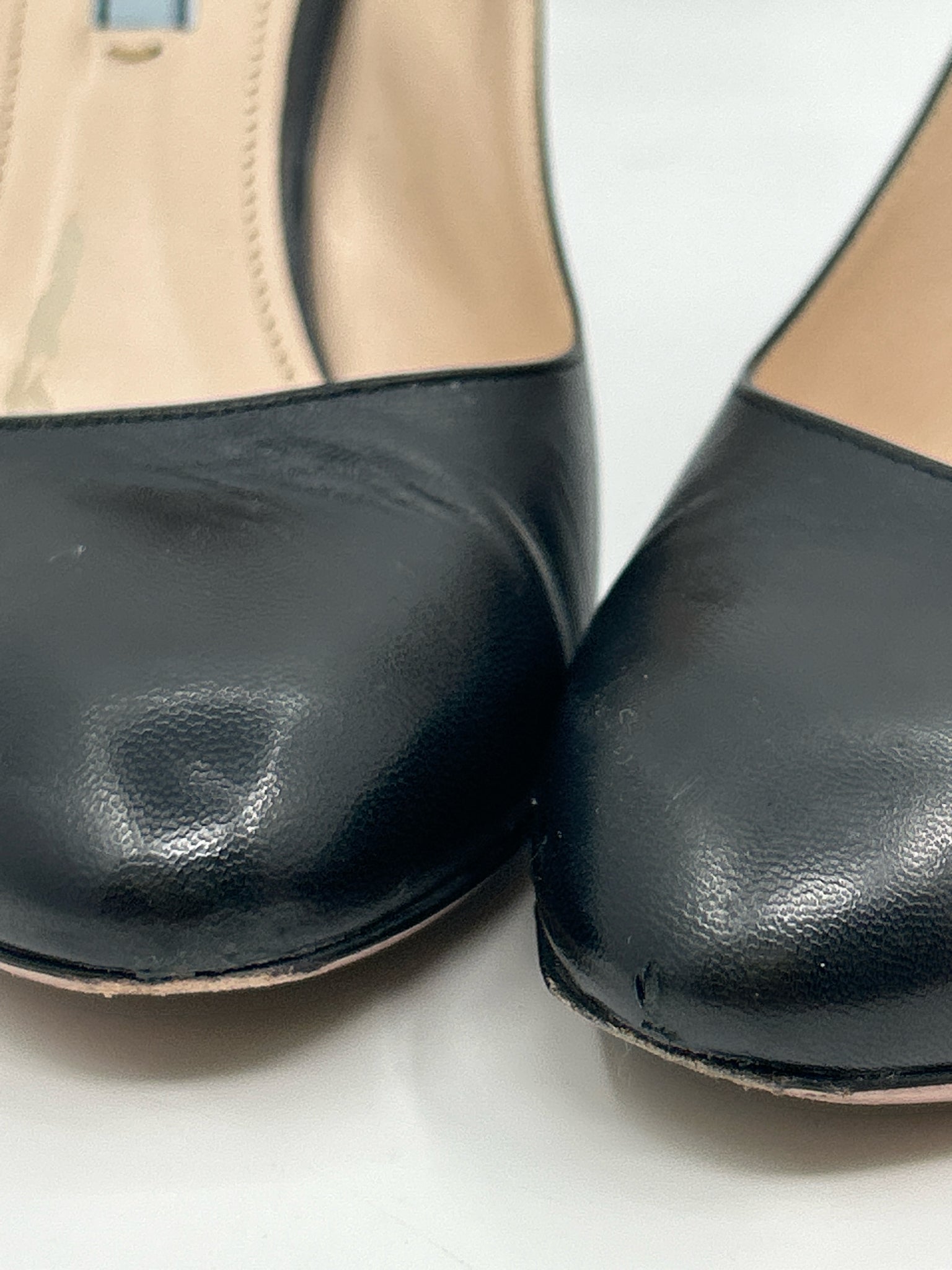 PRADA Size 39/8 Black Women Pumps